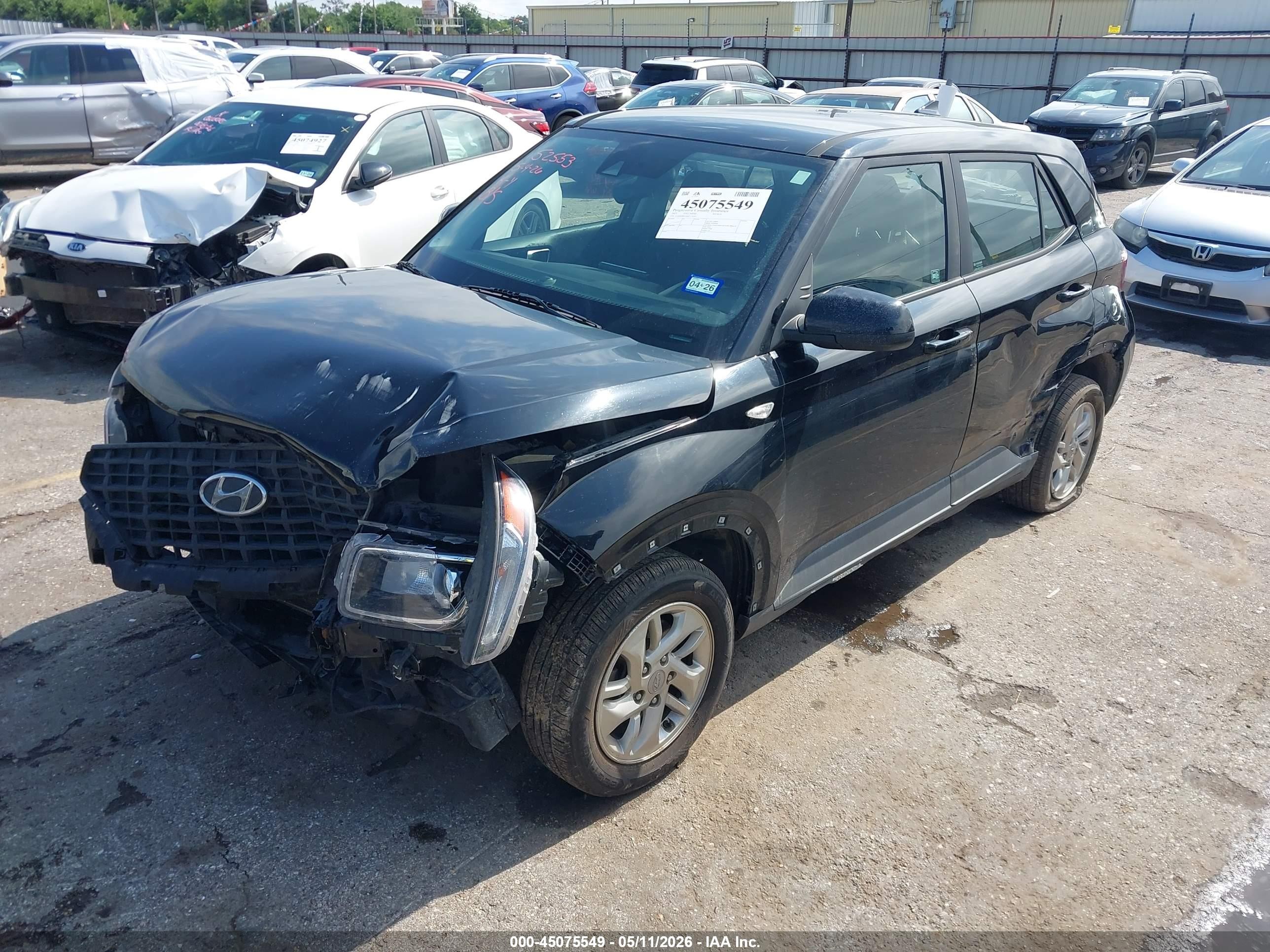 2021 Hyundai Venue Se Black vin: KMHRB8A36MU116547