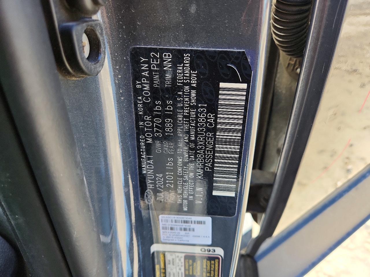 2024 Hyundai Venue Se Charcoal vin: KMHRB8A3XRU338631