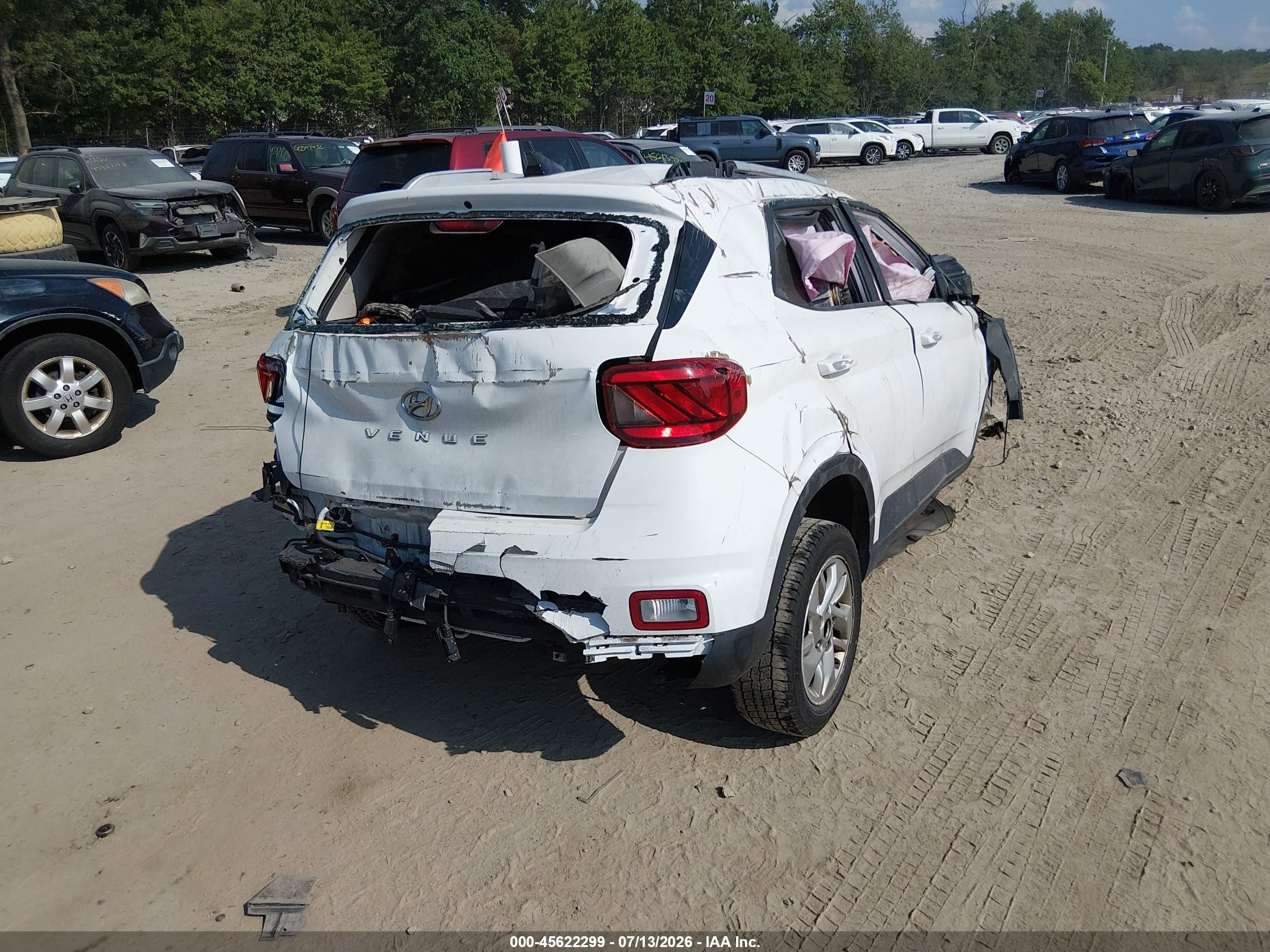 2020 Hyundai Venue Sel White vin: KMHRC8A30LU013782