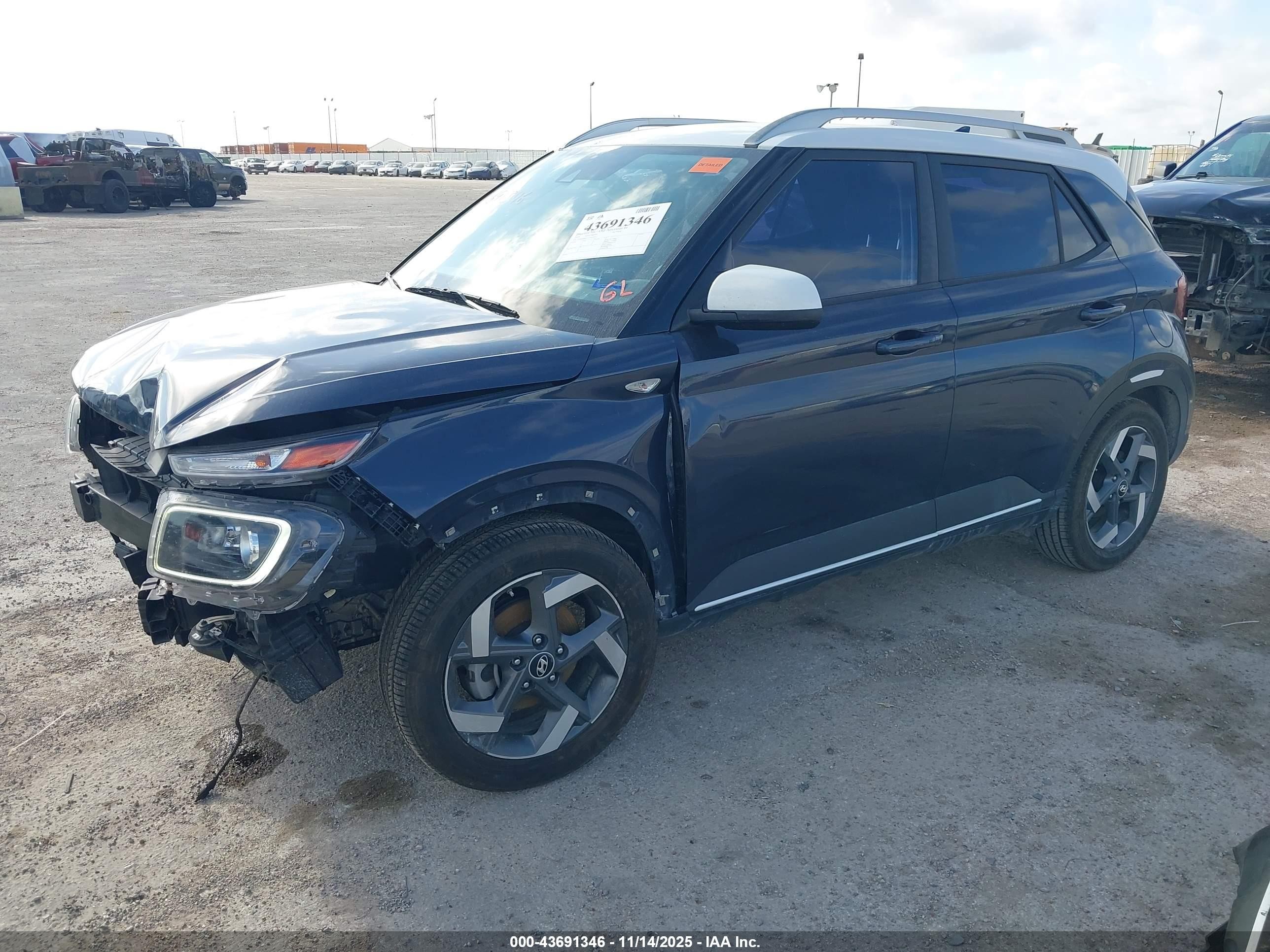 2020 Hyundai Venue Denim Blue vin: KMHRC8A31LU019915