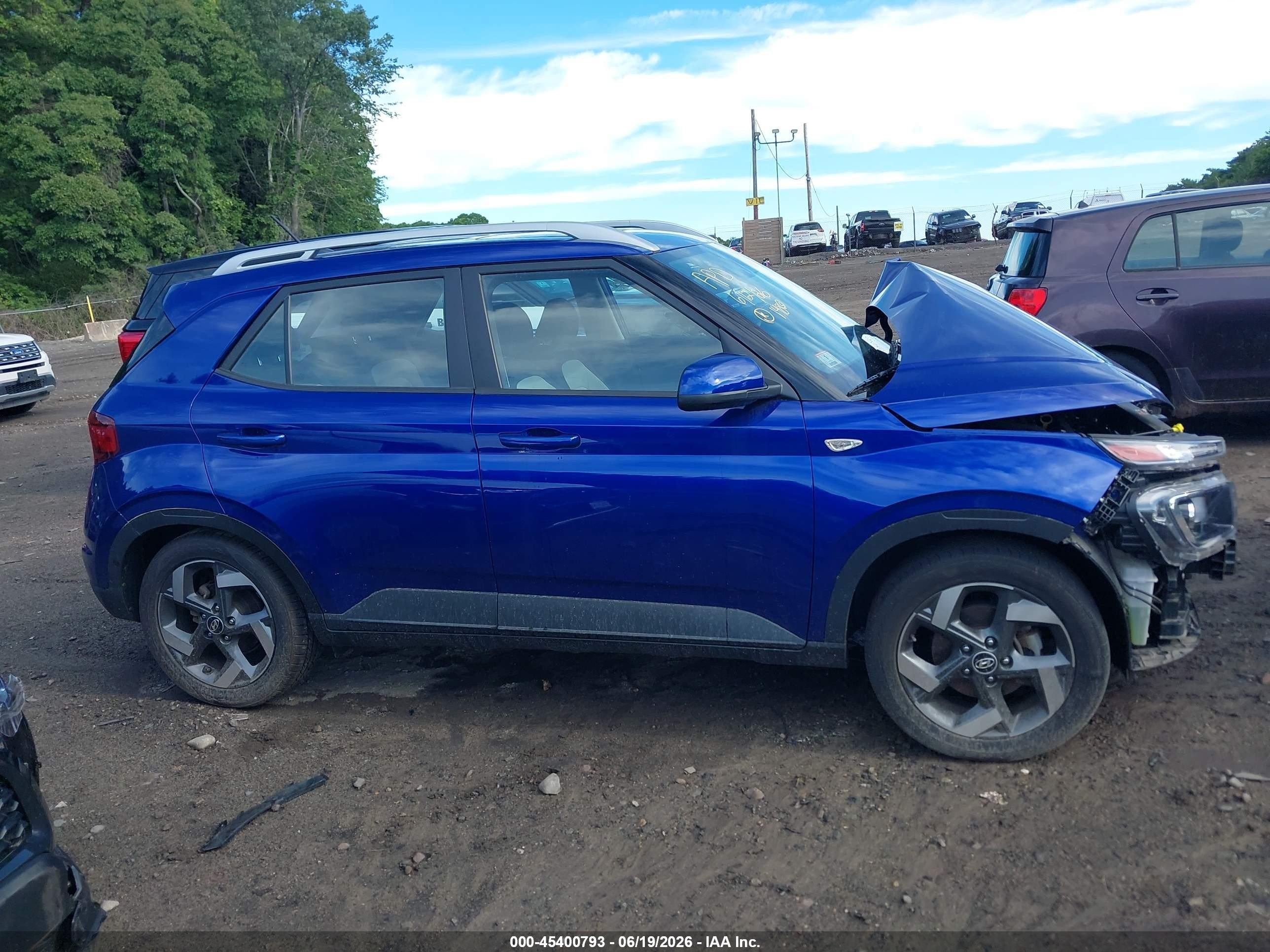 2023 Hyundai Venue Sel Blue vin: KMHRC8A31PU217237