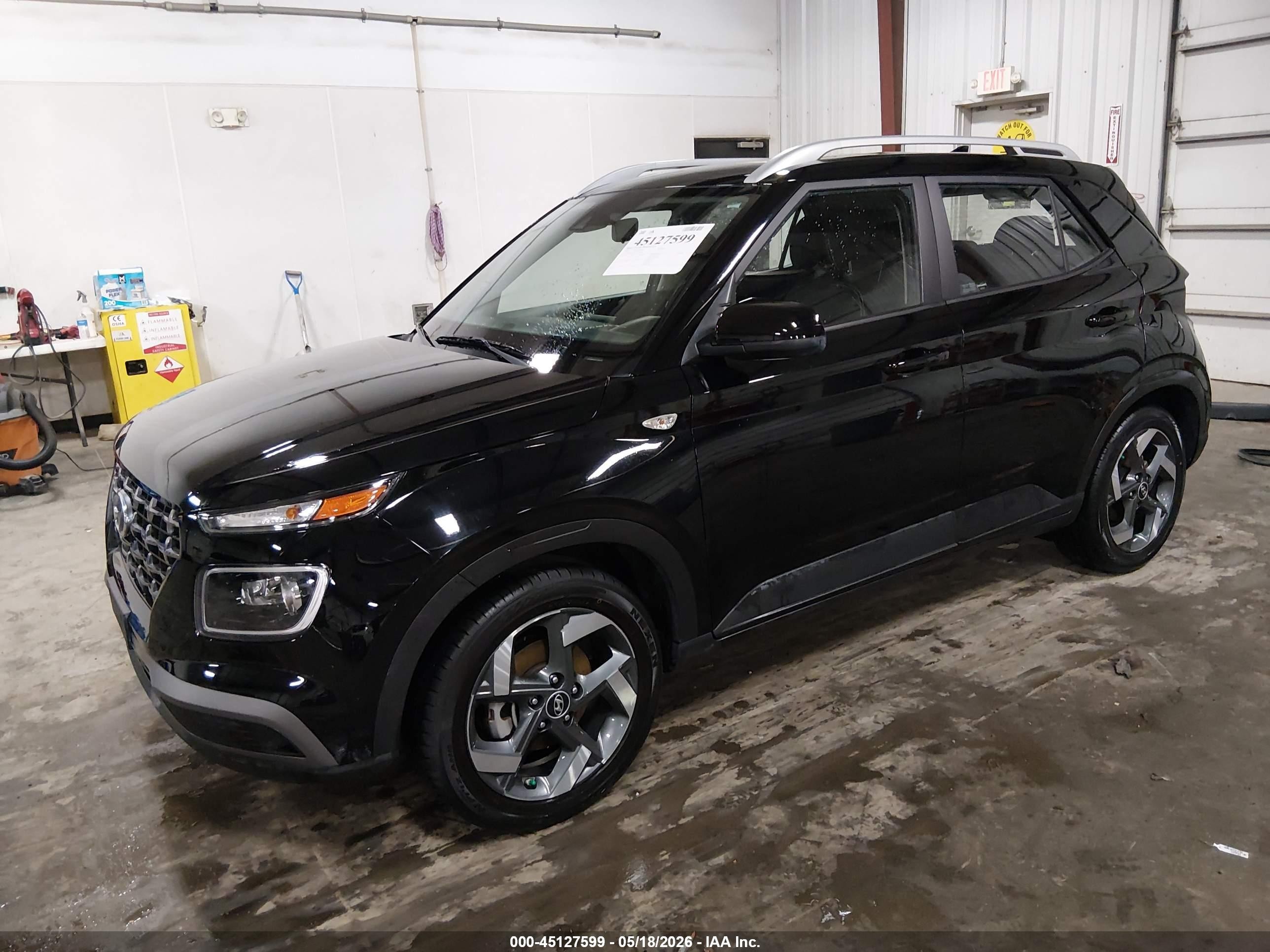 2020 Hyundai Venue Sel Черный vin: KMHRC8A32LU046721