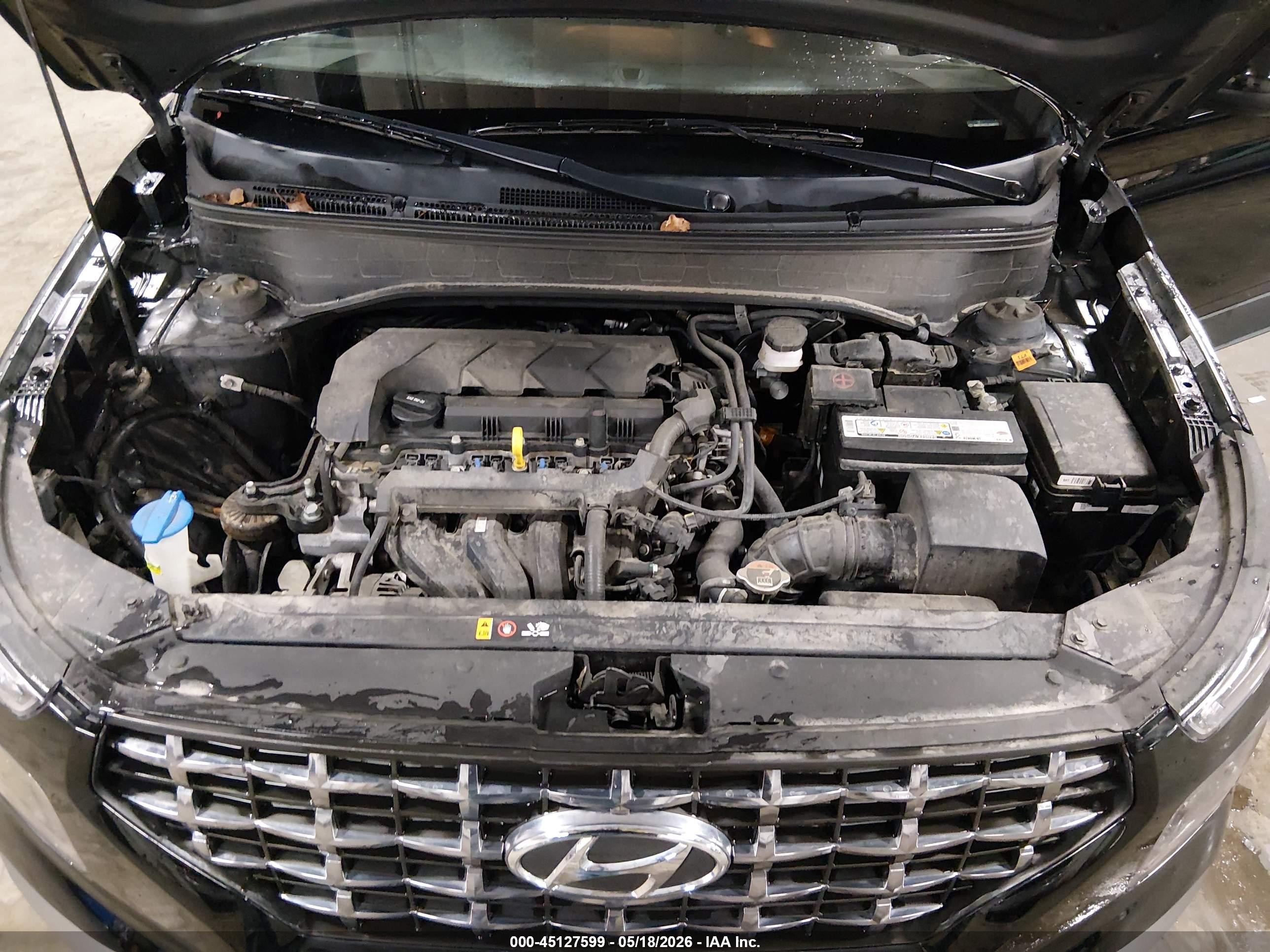 2020 Hyundai Venue Sel Черный vin: KMHRC8A32LU046721