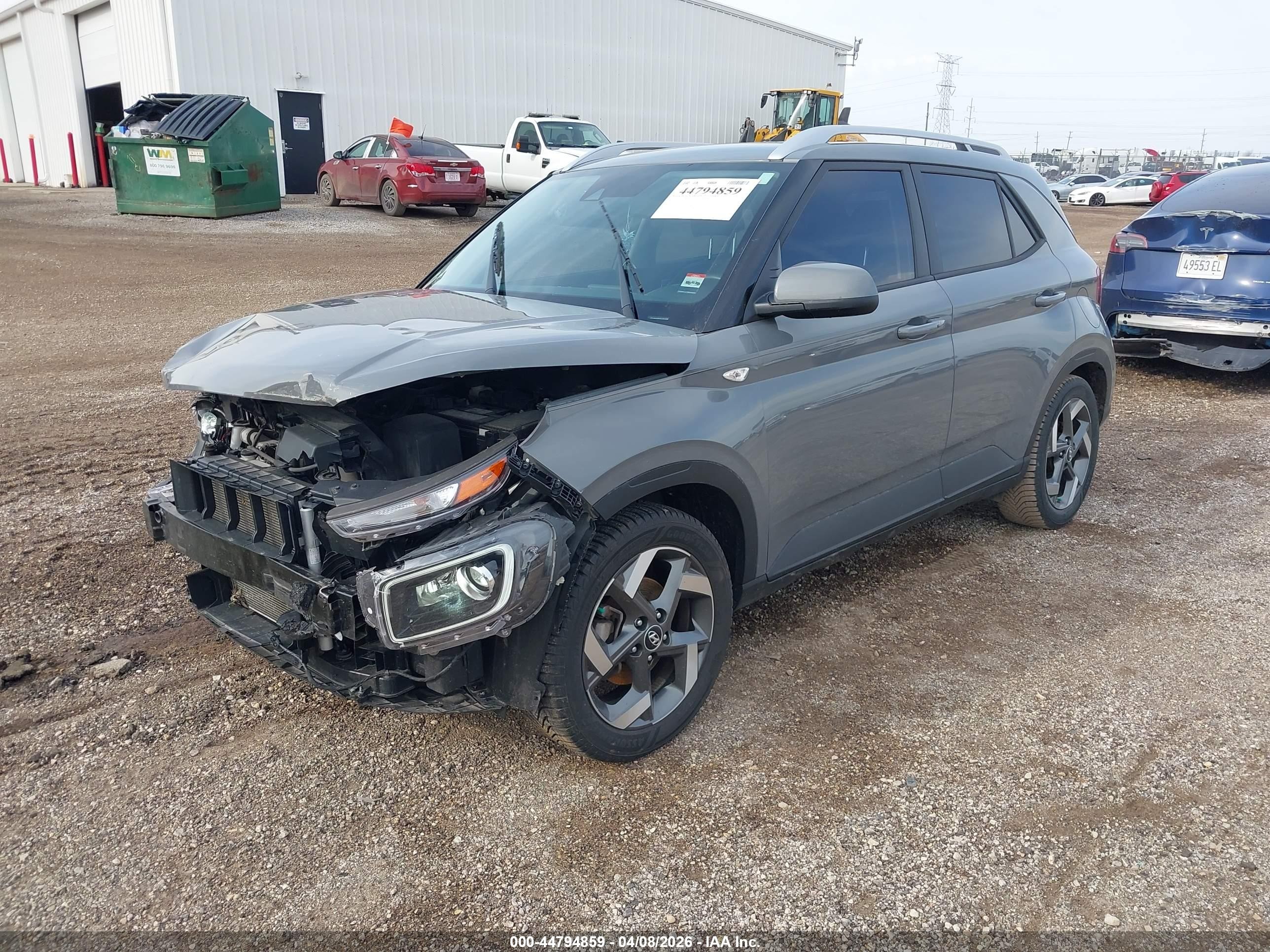 2020 Hyundai Venue Sel Gray vin: KMHRC8A33LU017938