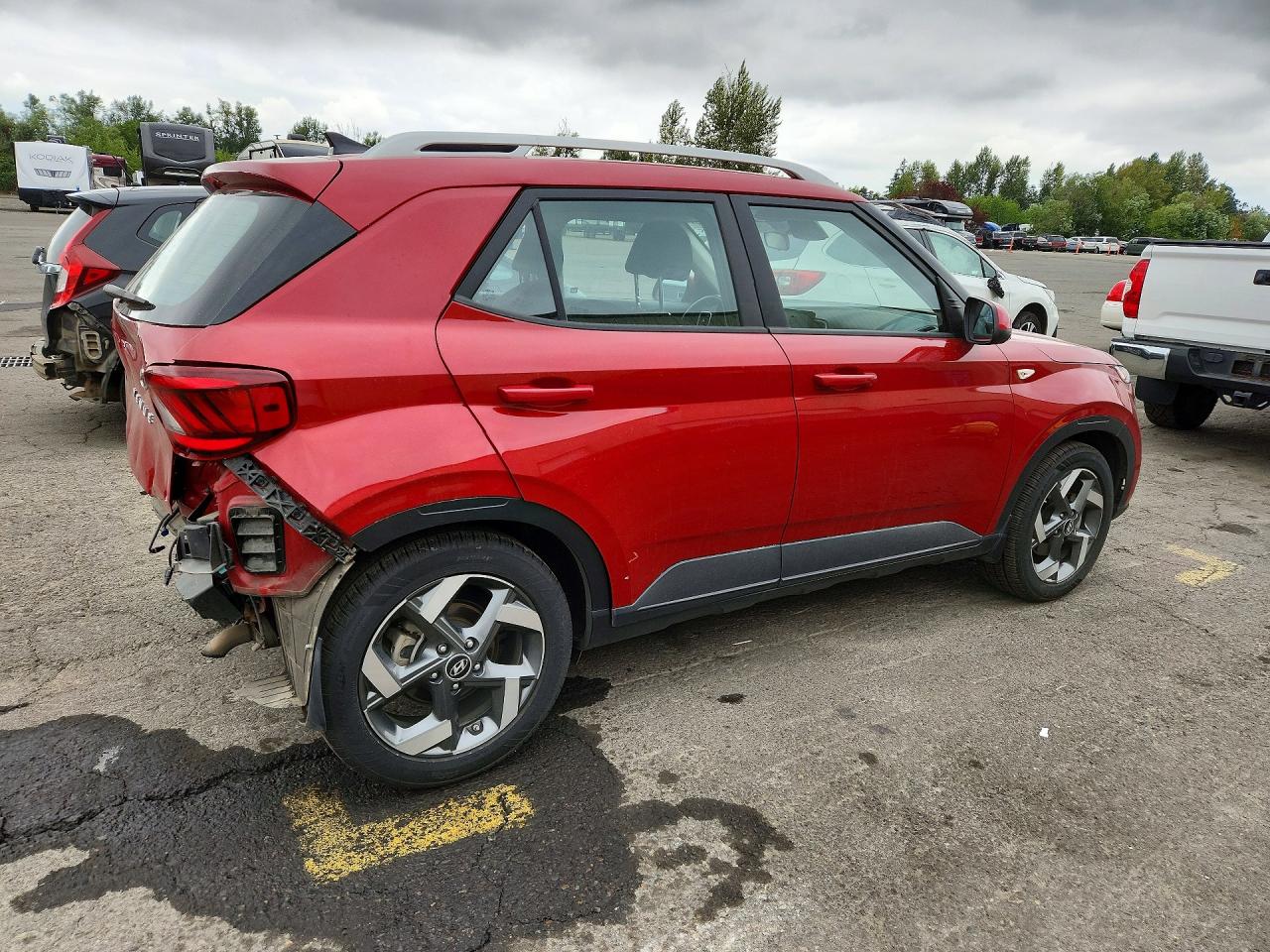 2022 Hyundai Venue Sel Red vin: KMHRC8A33NU135250