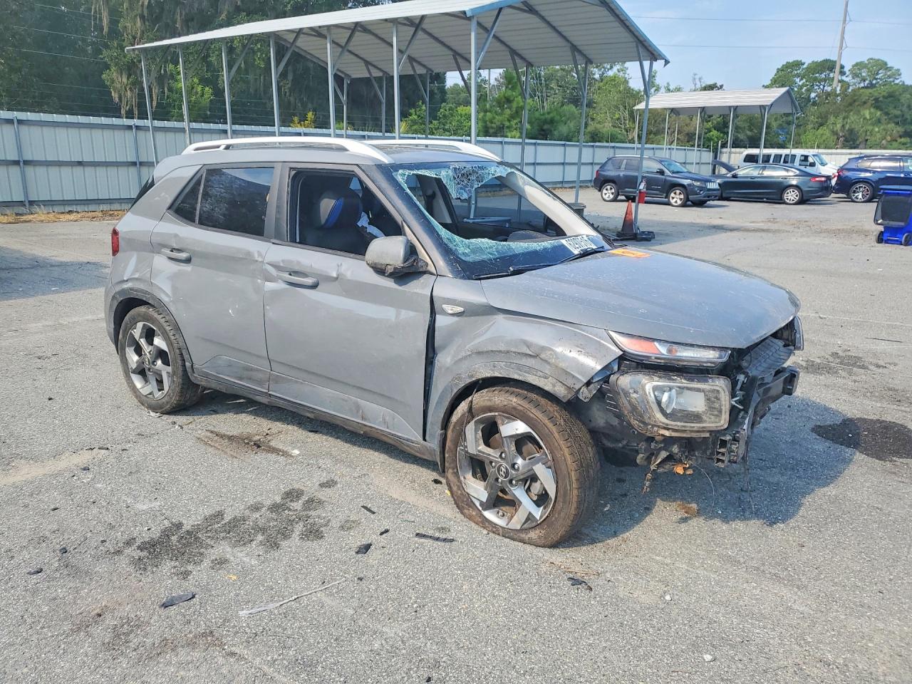 2022 Hyundai Venue Sel Gray vin: KMHRC8A33NU151352