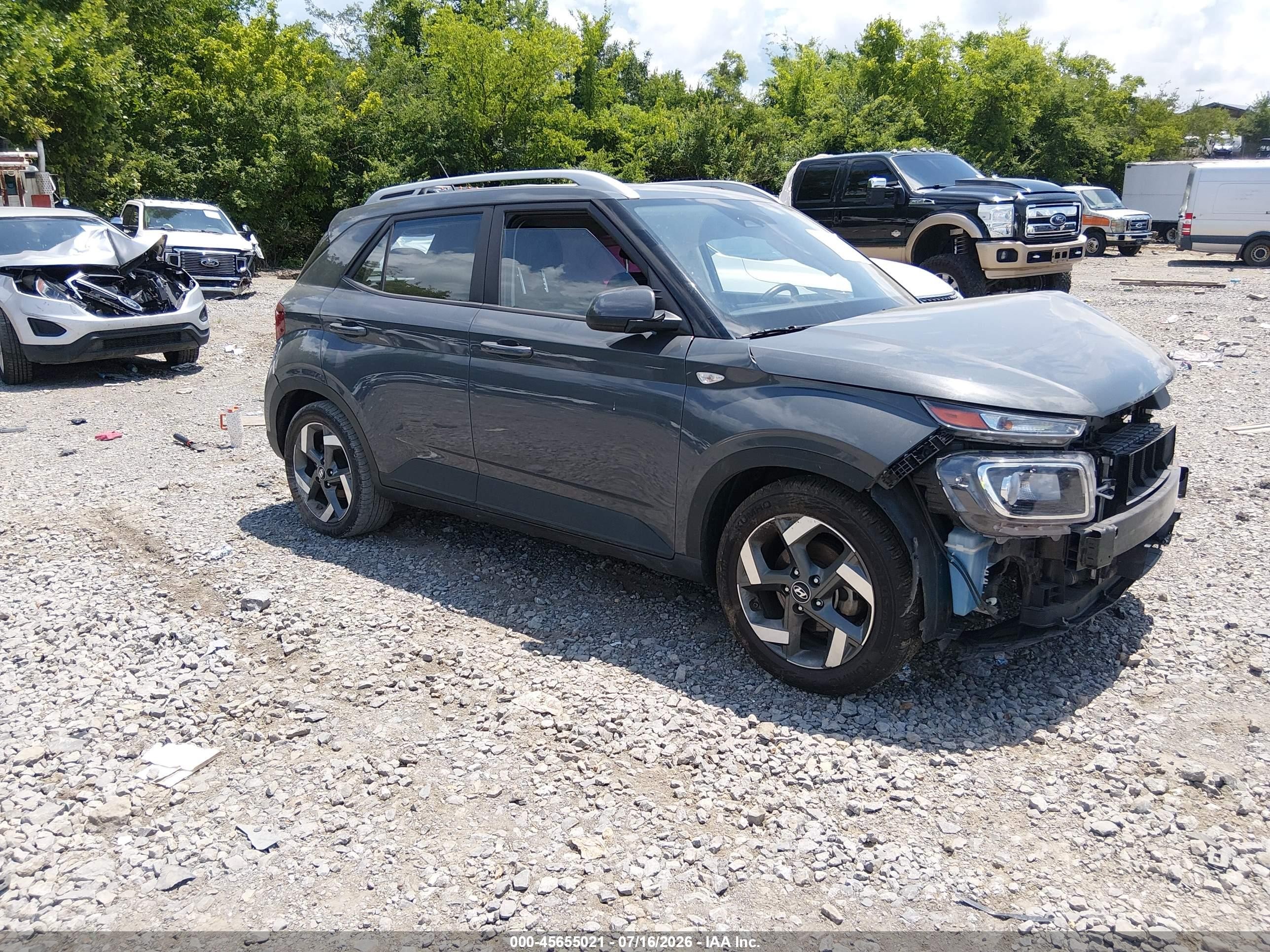 2024 Hyundai Venue Sel Gray vin: KMHRC8A34RU282716
