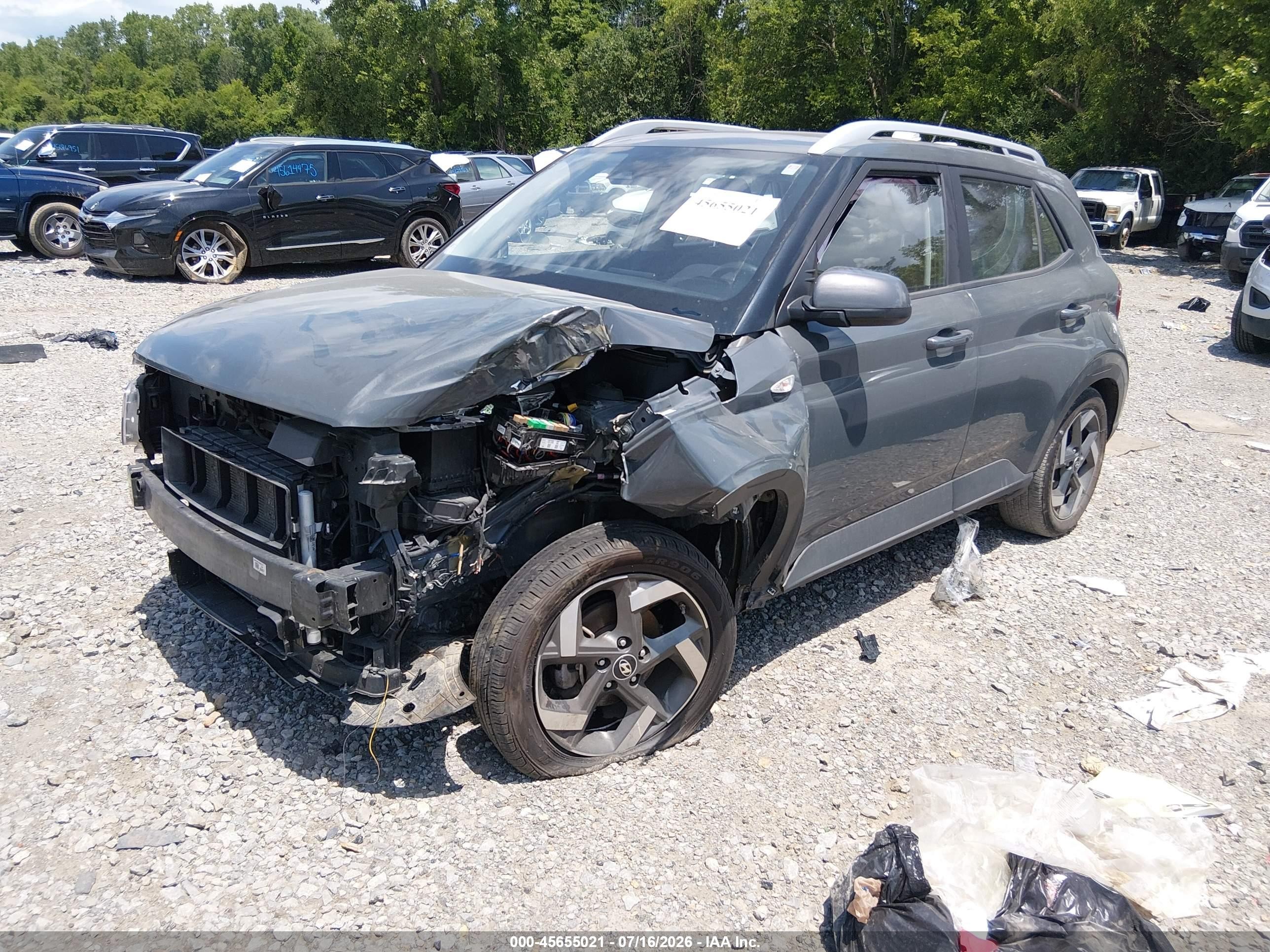 2024 Hyundai Venue Sel Gray vin: KMHRC8A34RU282716