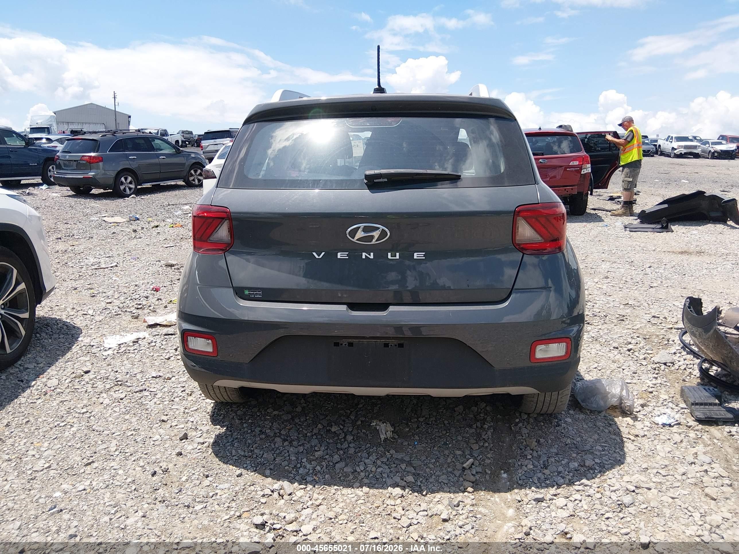 2024 Hyundai Venue Sel Gray vin: KMHRC8A34RU282716