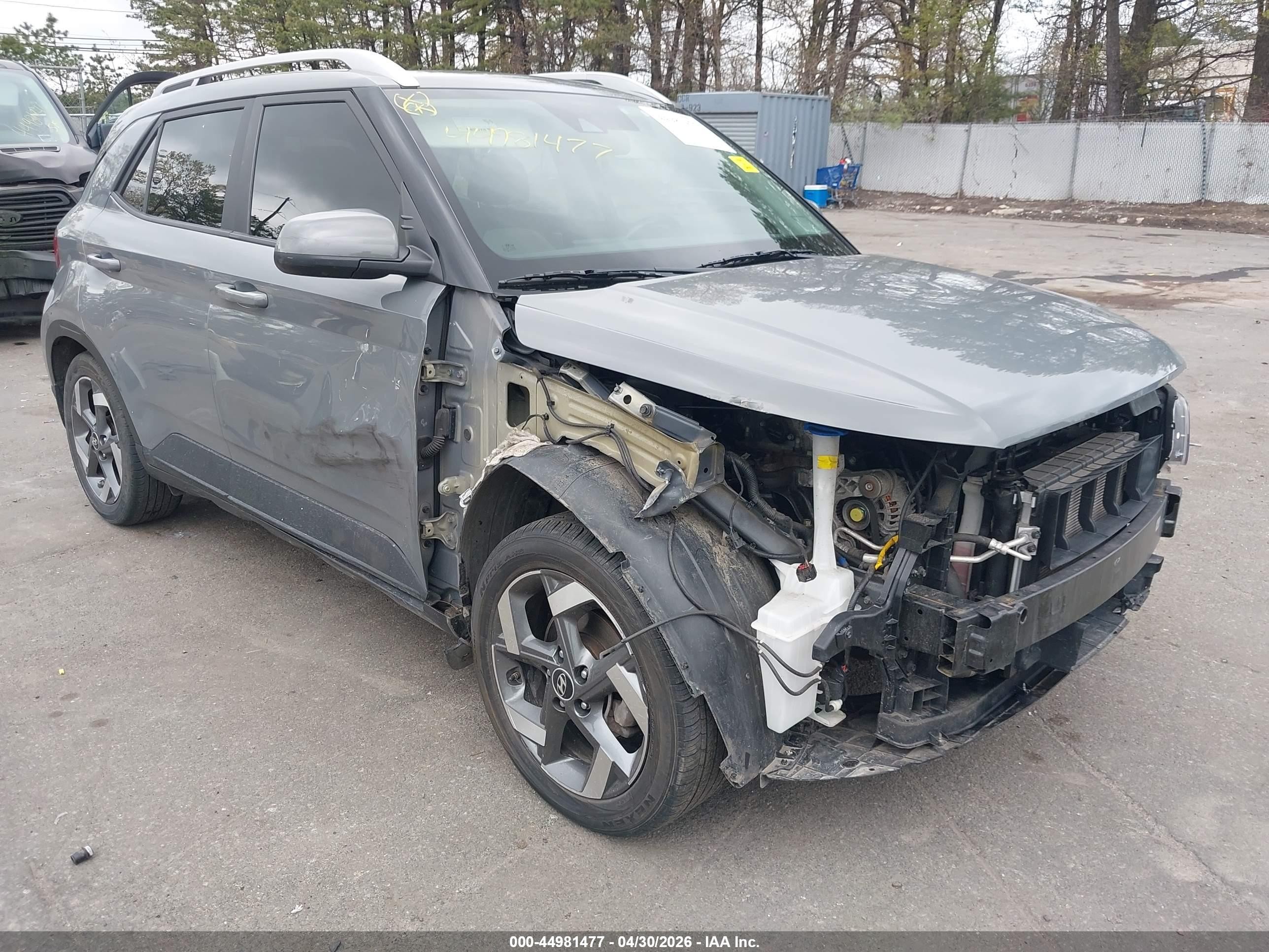 2022 Hyundai Venue Sel Gray vin: KMHRC8A35NU181713