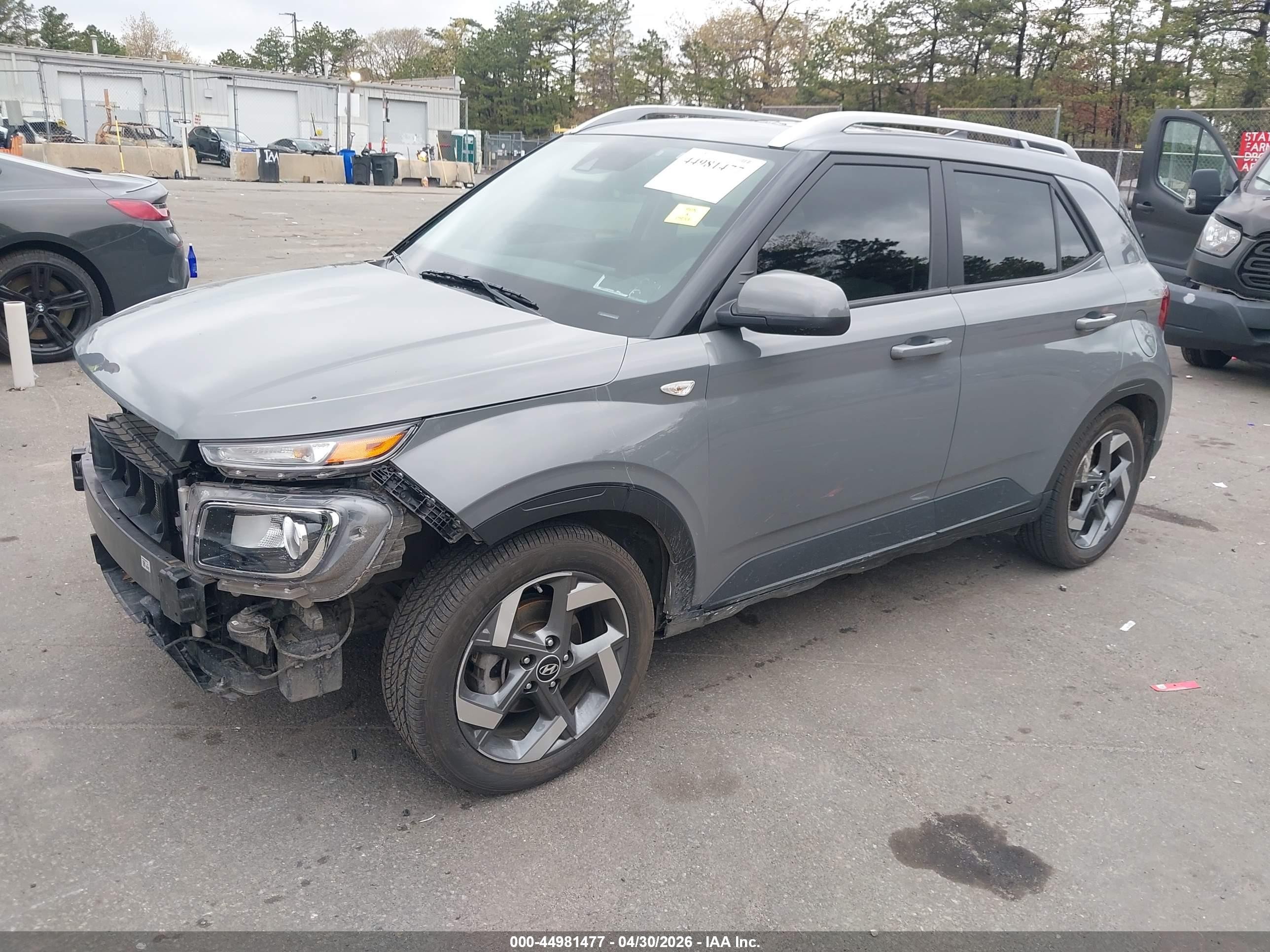 2022 Hyundai Venue Sel Gray vin: KMHRC8A35NU181713
