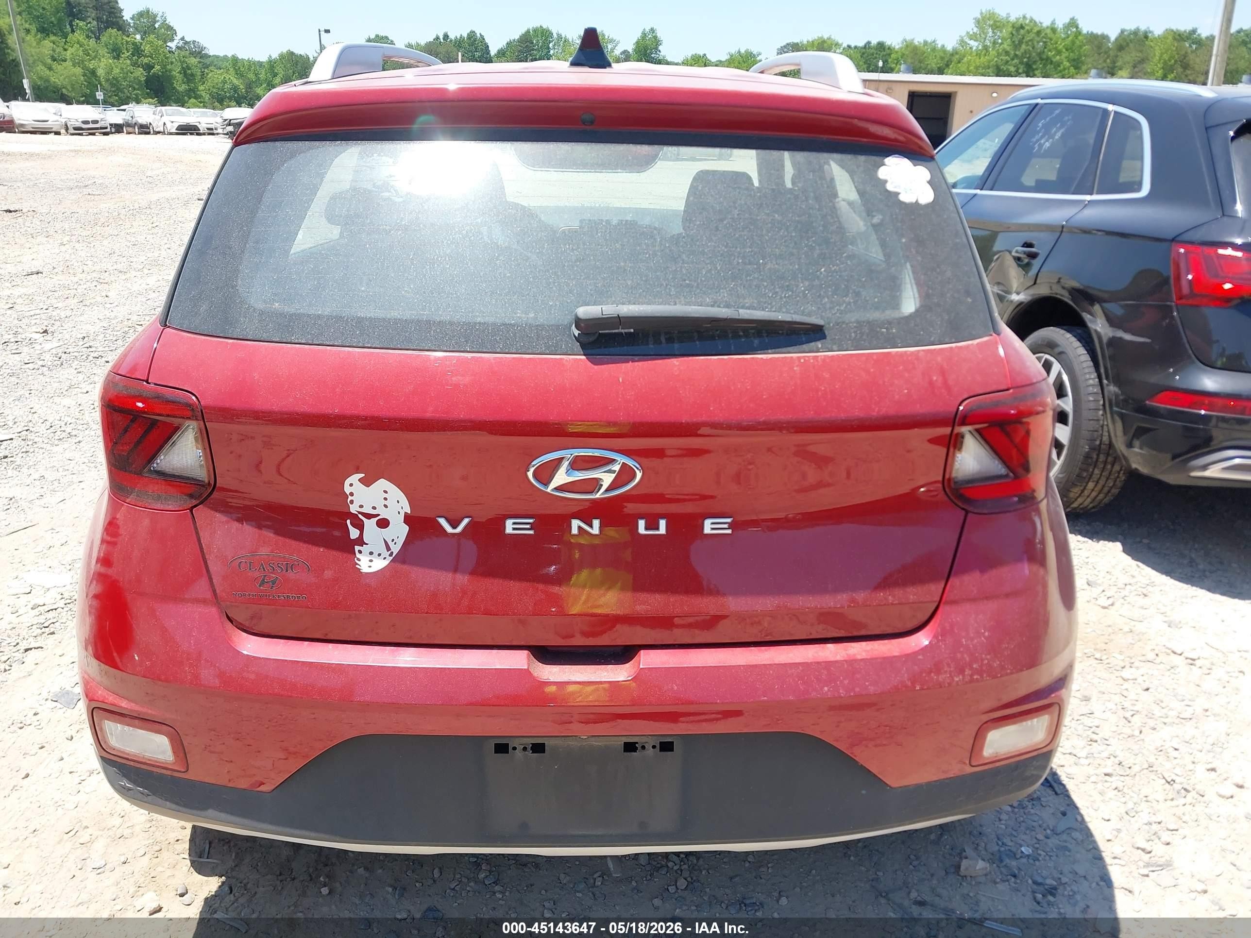 2022 Hyundai Venue Sel Красный vin: KMHRC8A35NU186619