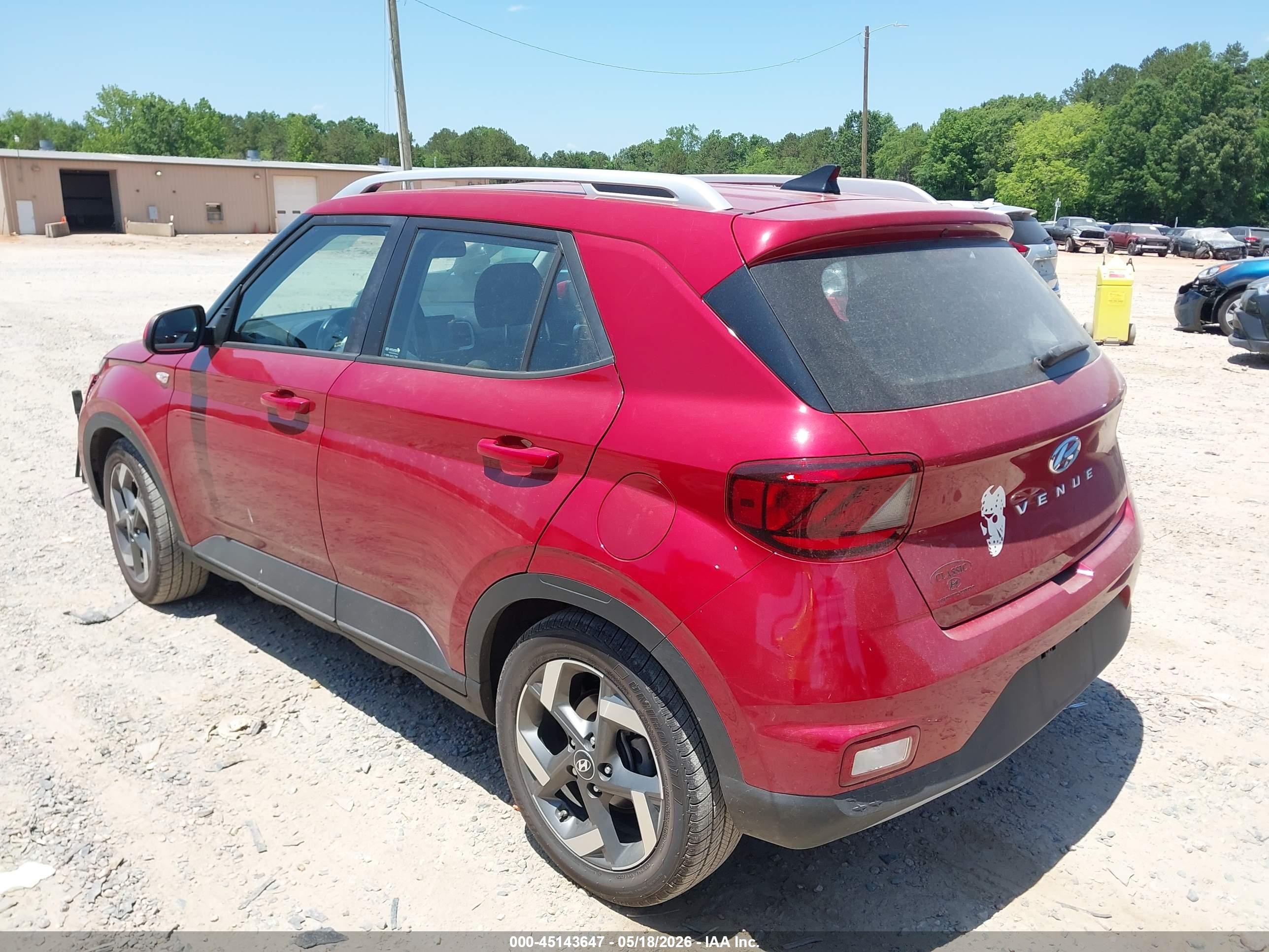 2022 Hyundai Venue Sel Красный vin: KMHRC8A35NU186619