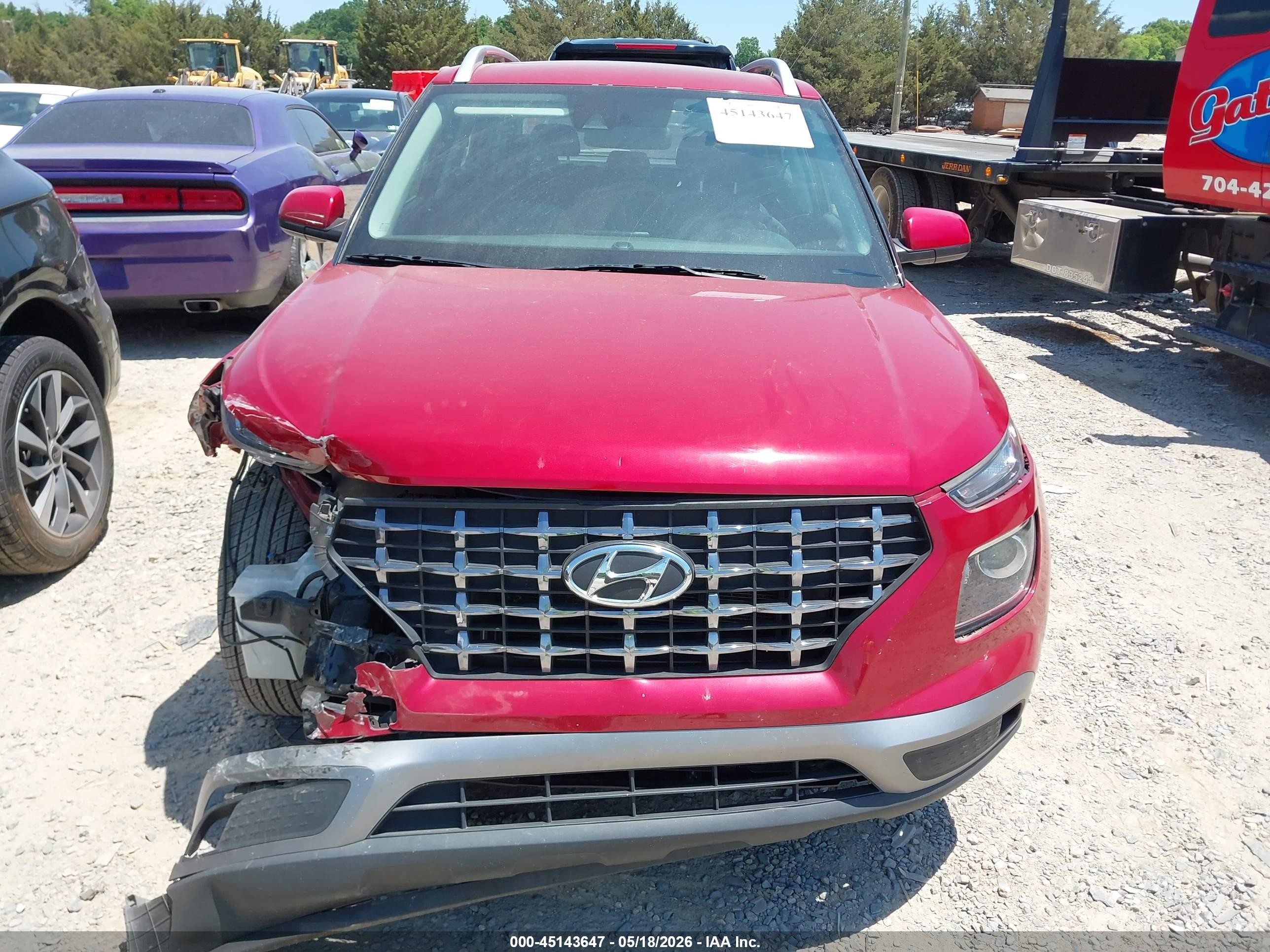 2022 Hyundai Venue Sel Красный vin: KMHRC8A35NU186619