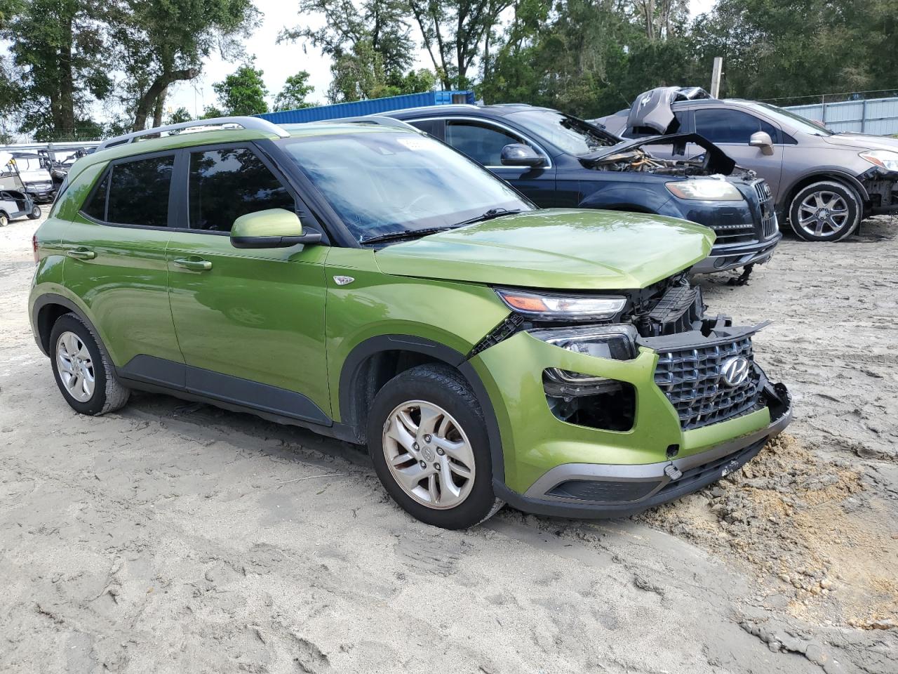 2020 Hyundai Venue Sel Green vin: KMHRC8A36LU035124