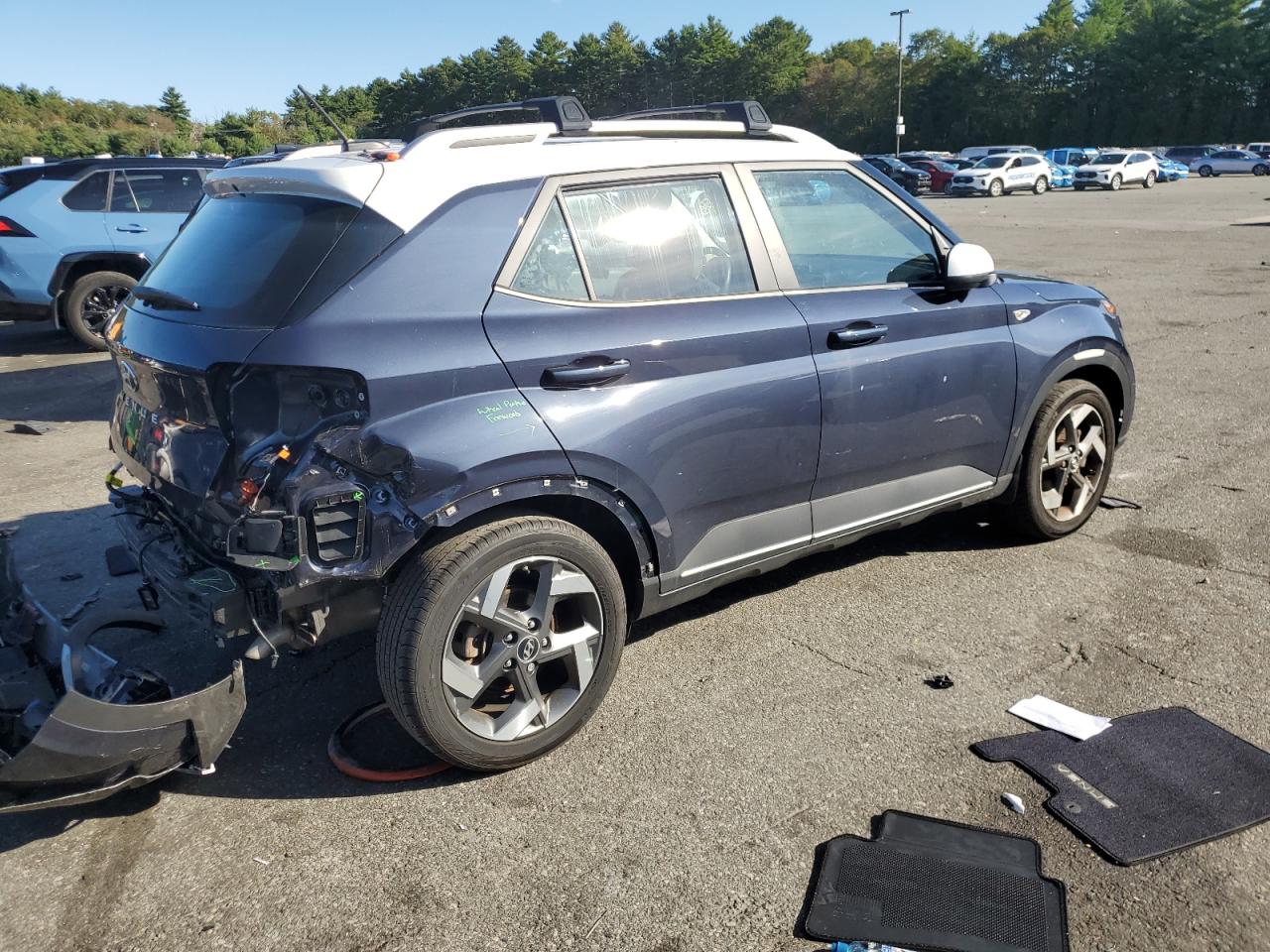 2024 Hyundai Venue Sel Синий vin: KMHRC8A36RU308880