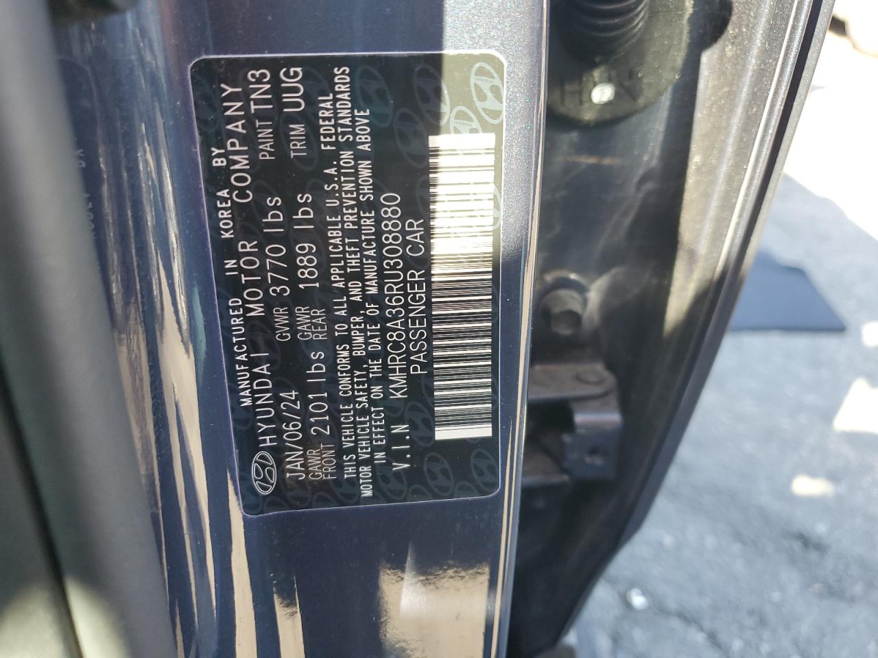 2024 Hyundai Venue Sel Синий vin: KMHRC8A36RU308880