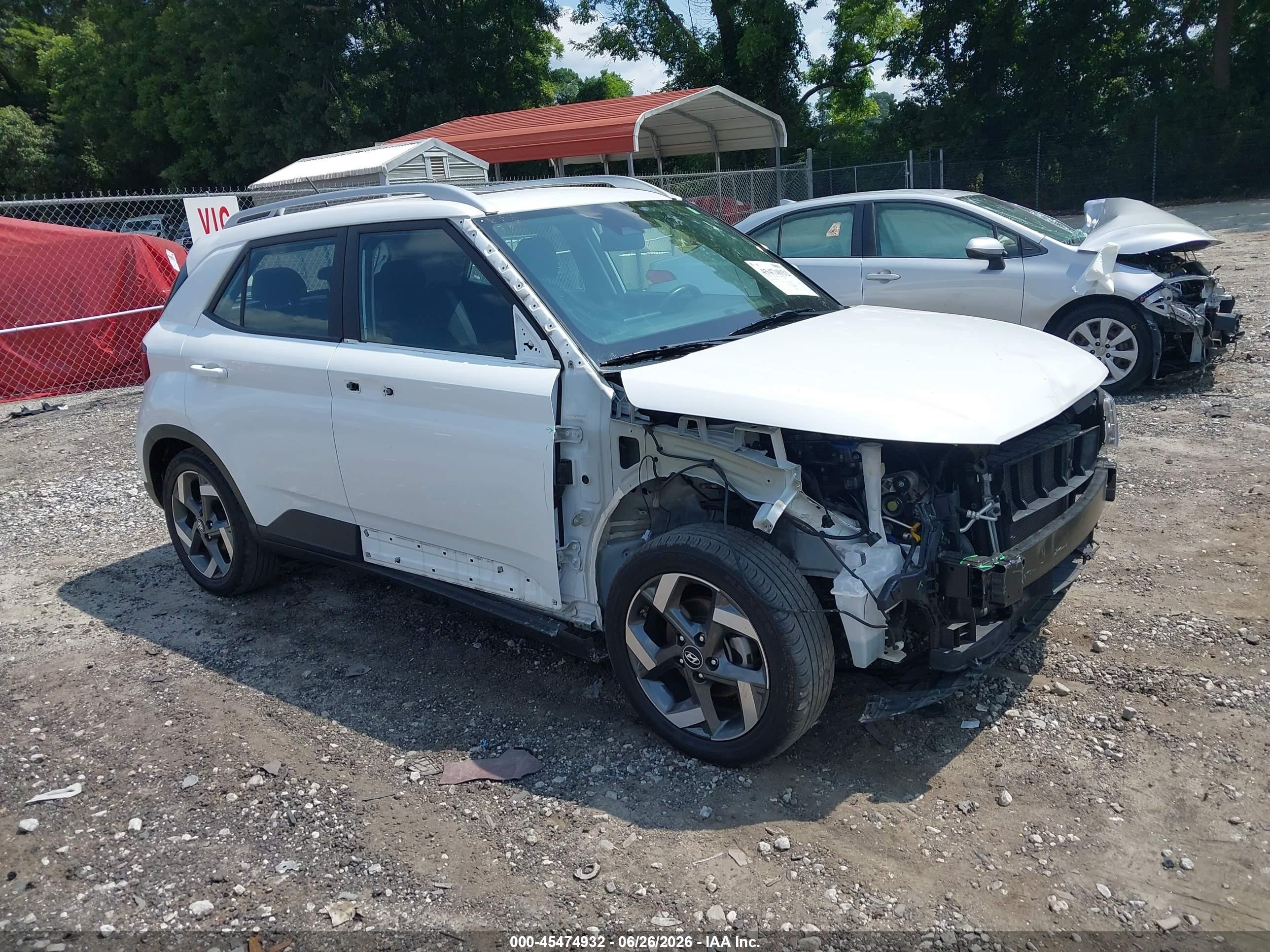 2024 Hyundai Venue Sel Белый vin: KMHRC8A37RU323937