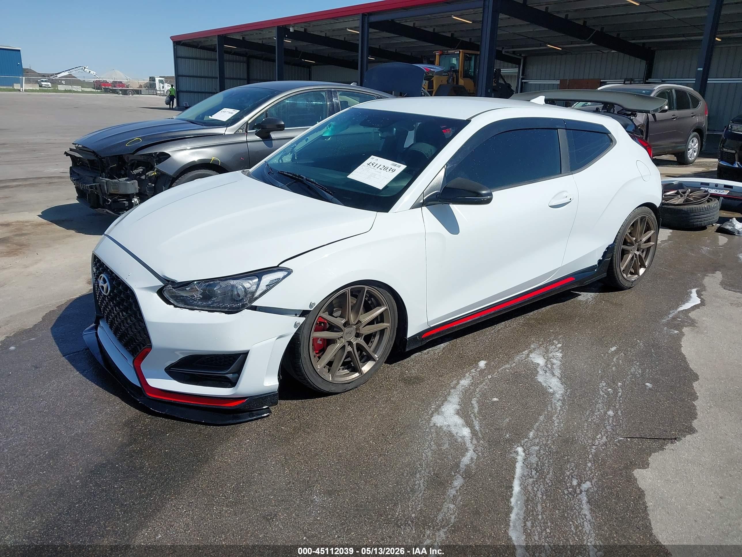 2020 Hyundai Veloster N   White vin: KMHT36AH7LU006818