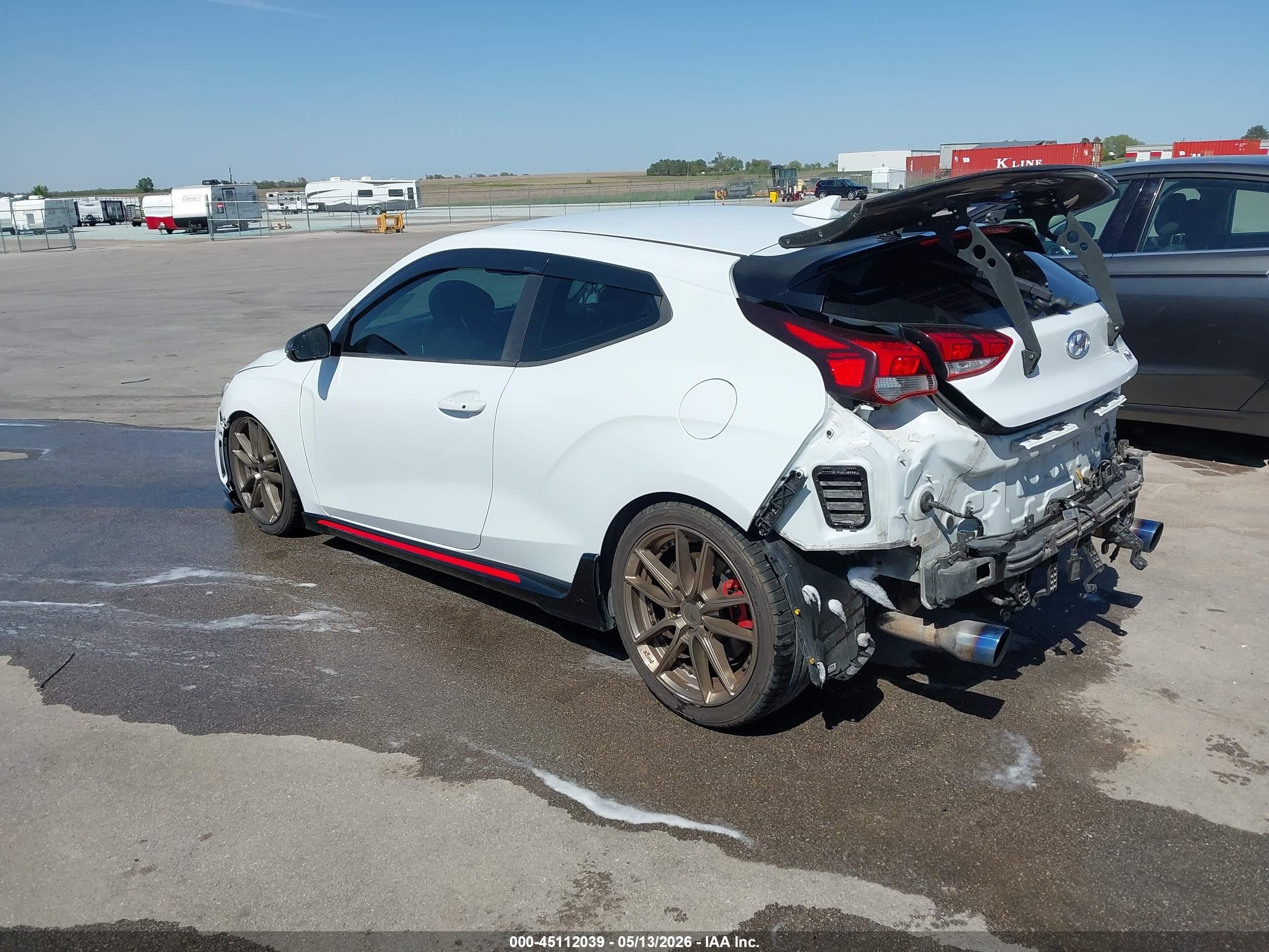 2020 Hyundai Veloster N   White vin: KMHT36AH7LU006818