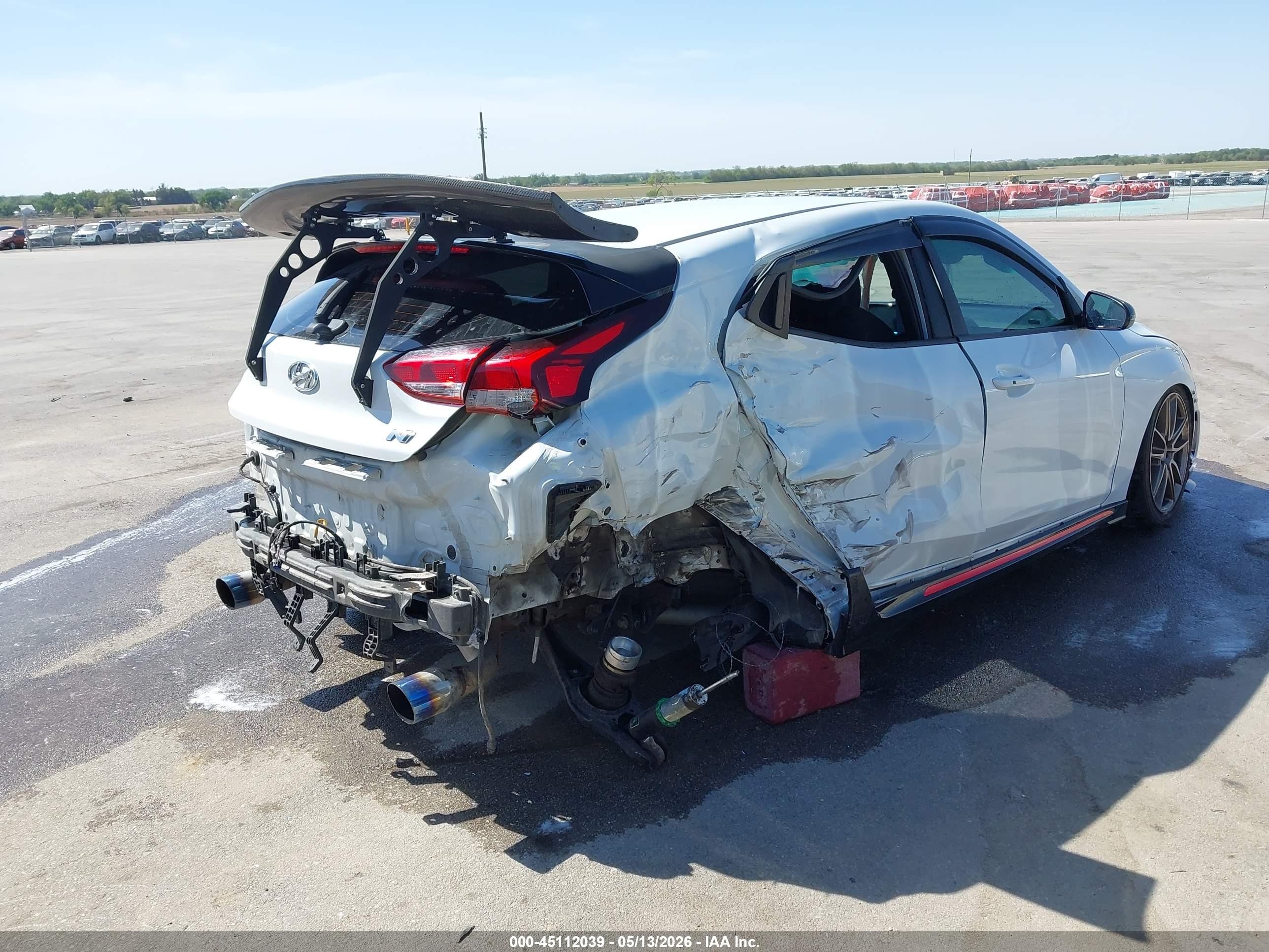 2020 Hyundai Veloster N   White vin: KMHT36AH7LU006818