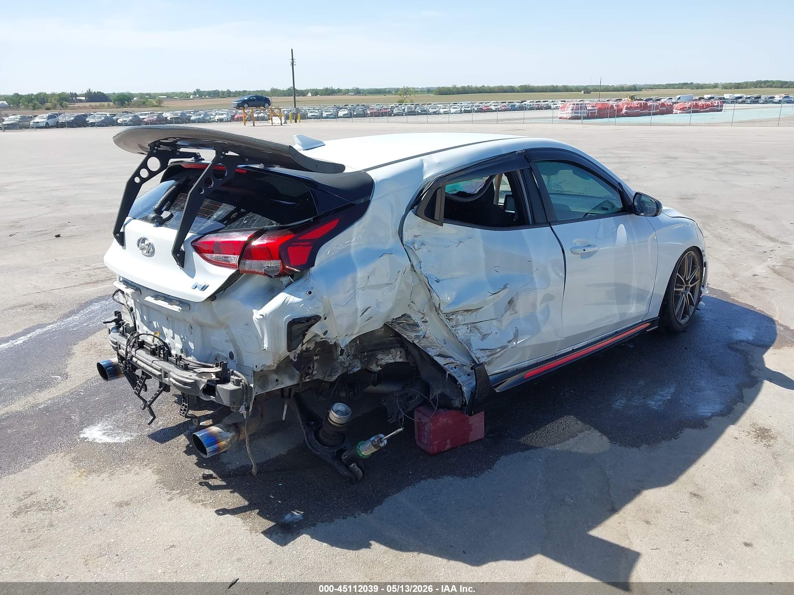 2020 Hyundai Veloster N   White vin: KMHT36AH7LU006818