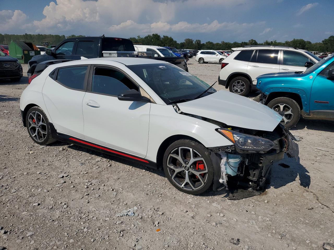 2019 Hyundai Veloster N Base Белый vin: KMHT36AHXKU001773