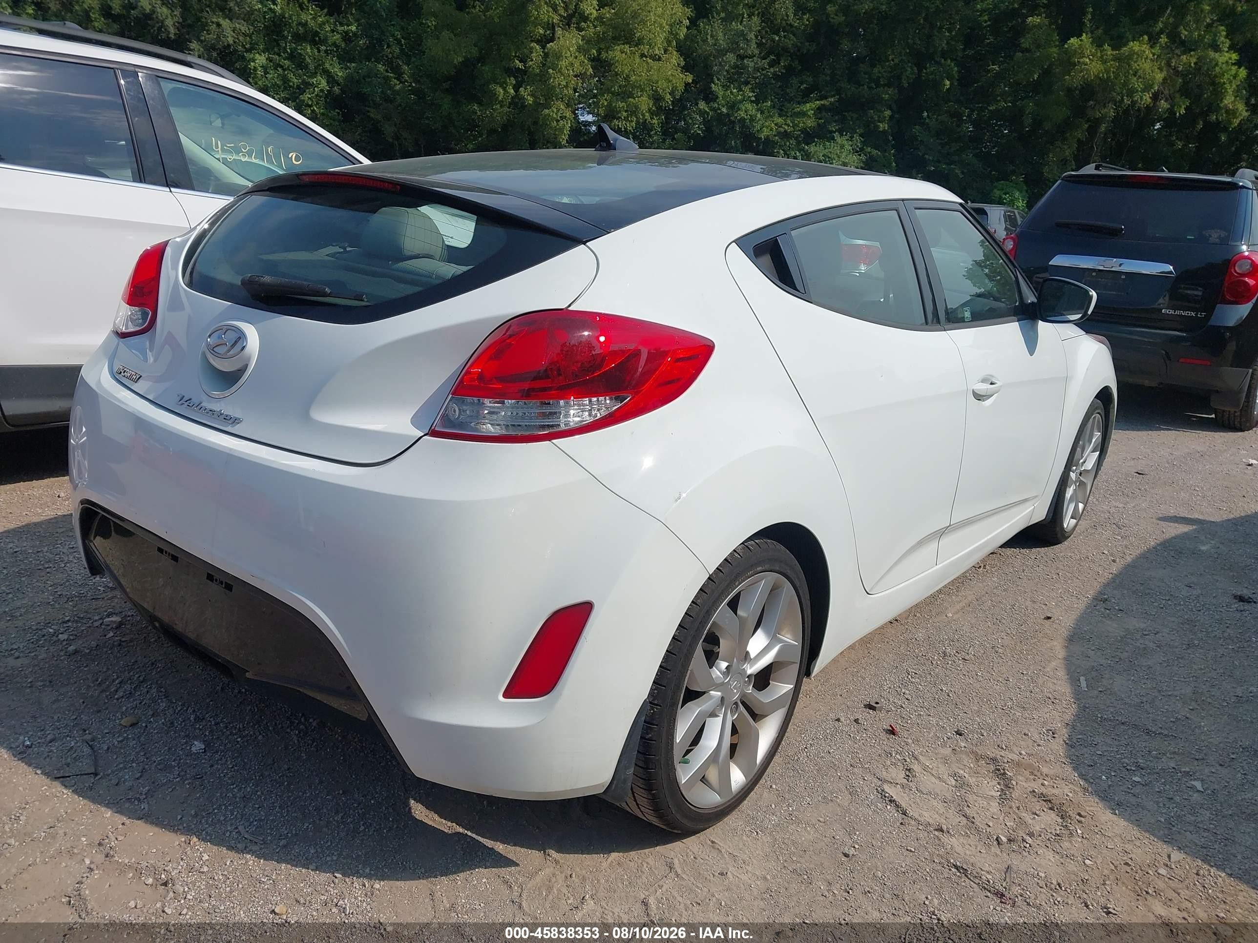 2012 Hyundai Veloster Base W/gray Белый vin: KMHTC6AD0CU043819