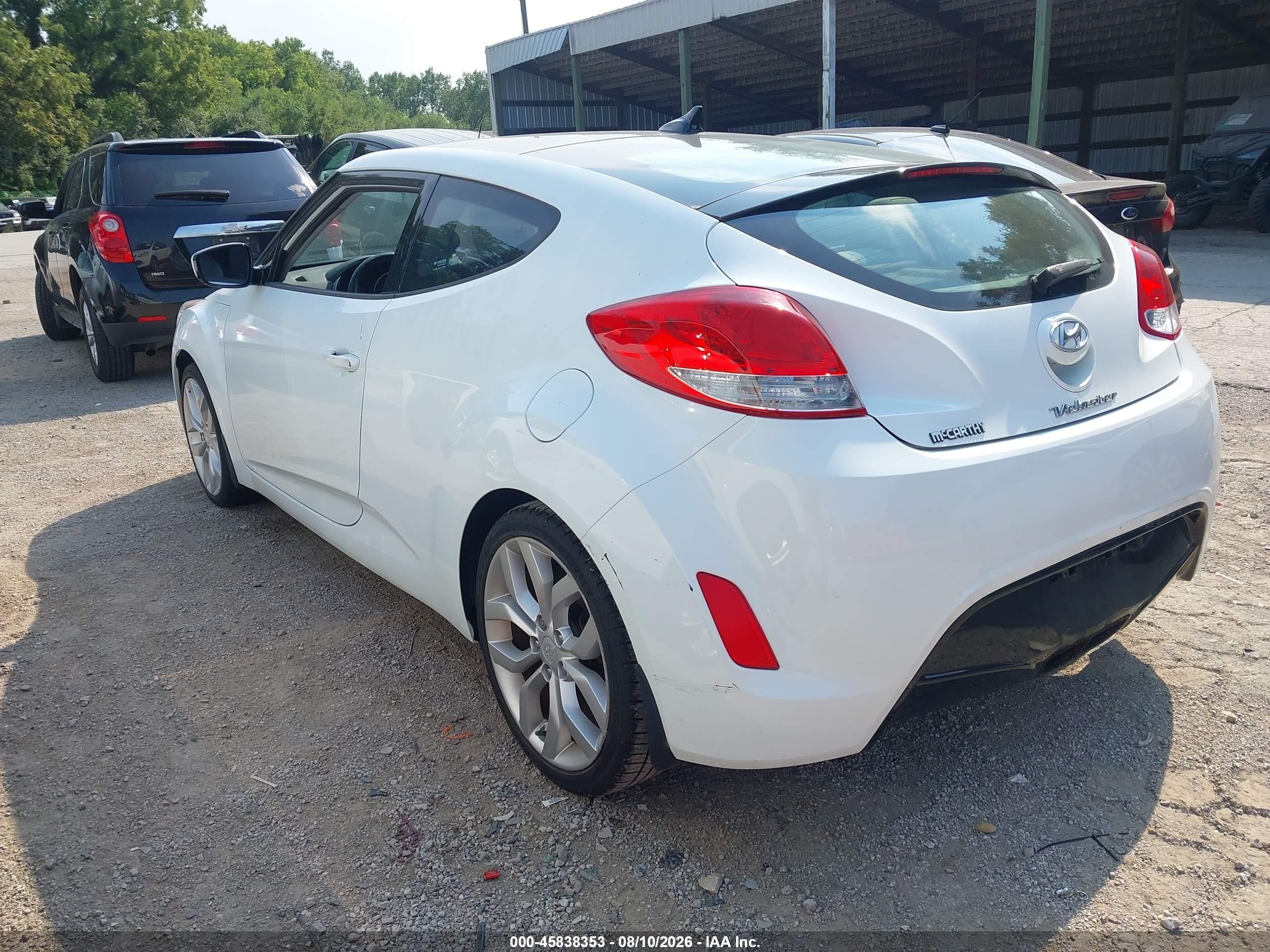 2012 Hyundai Veloster Base W/gray Белый vin: KMHTC6AD0CU043819