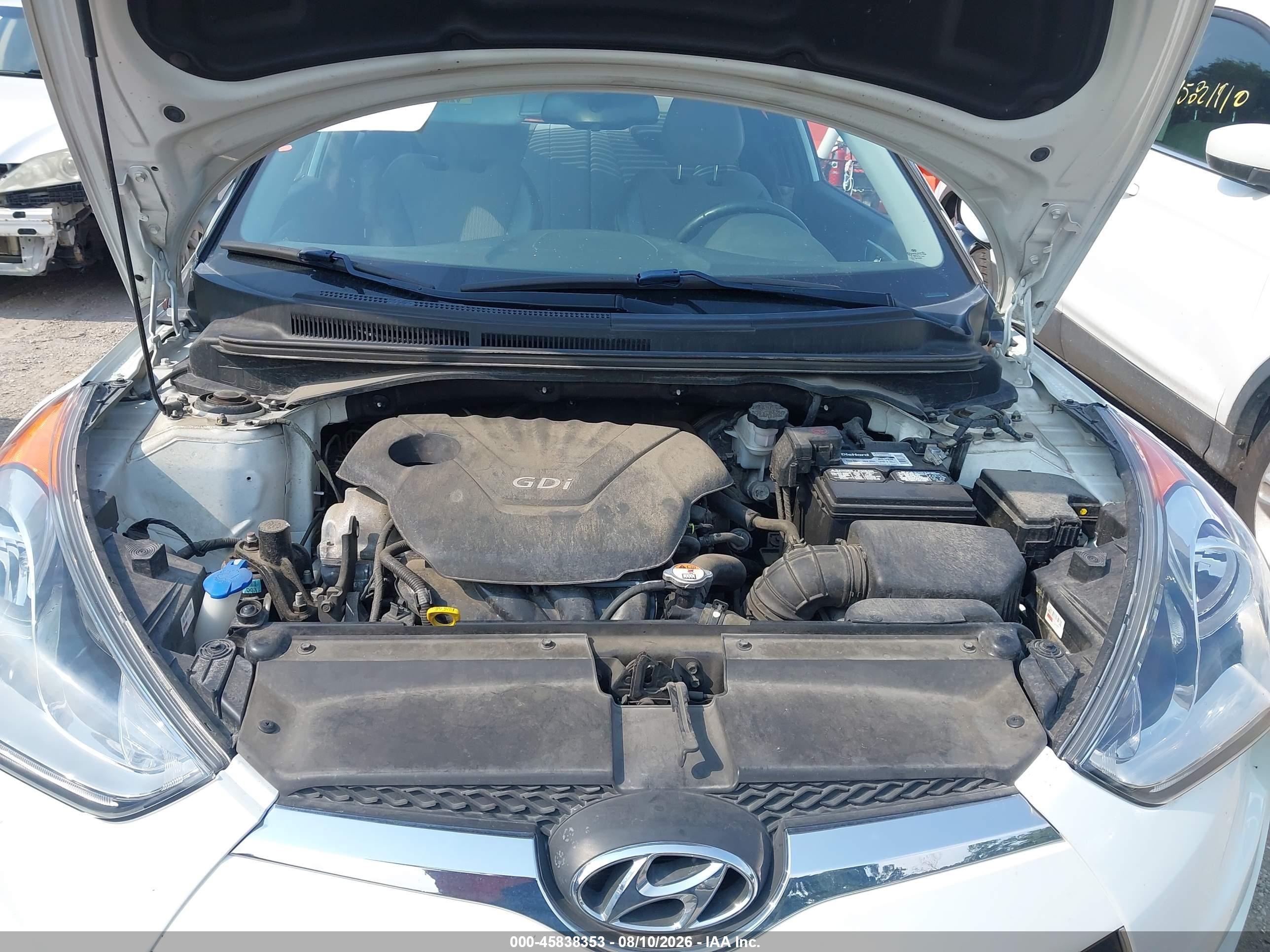 2012 Hyundai Veloster Base W/gray Белый vin: KMHTC6AD0CU043819