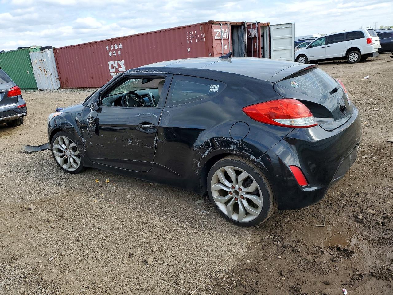 2012 Hyundai Veloster Base Черный vin: KMHTC6AD0CU043853