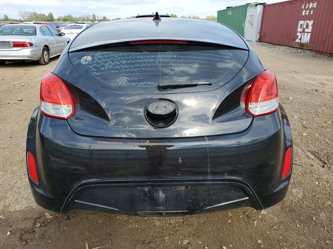 2012 Hyundai Veloster Base Черный vin: KMHTC6AD0CU043853