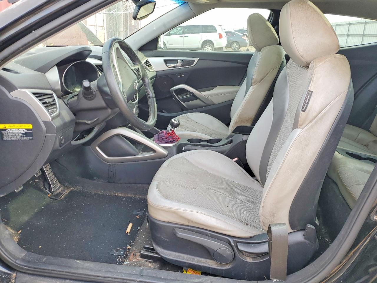 2012 Hyundai Veloster Base Черный vin: KMHTC6AD0CU043853