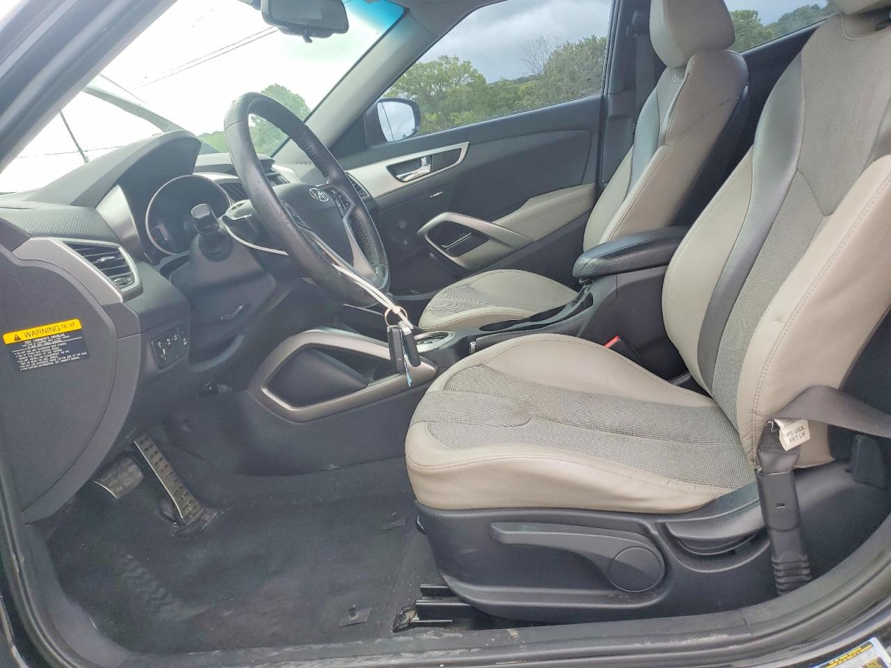 2012 Hyundai Veloster Base Черный vin: KMHTC6AD0CU069241