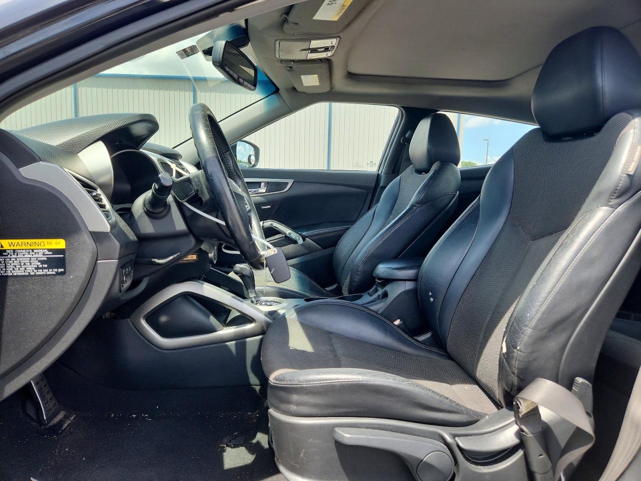 2013 Hyundai Veloster Base Black vin: KMHTC6AD0DU122800