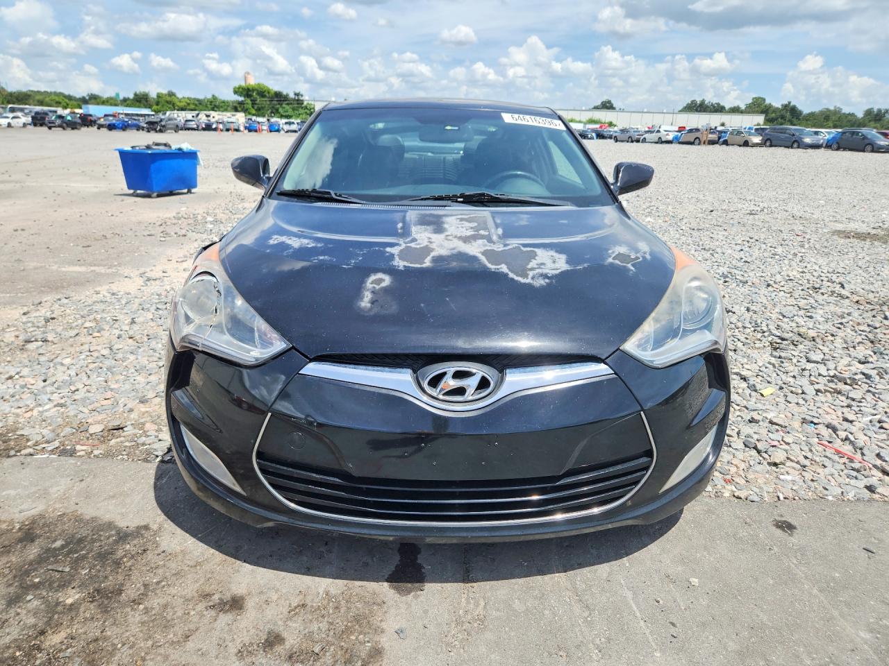 2013 Hyundai Veloster Base Black vin: KMHTC6AD0DU122800