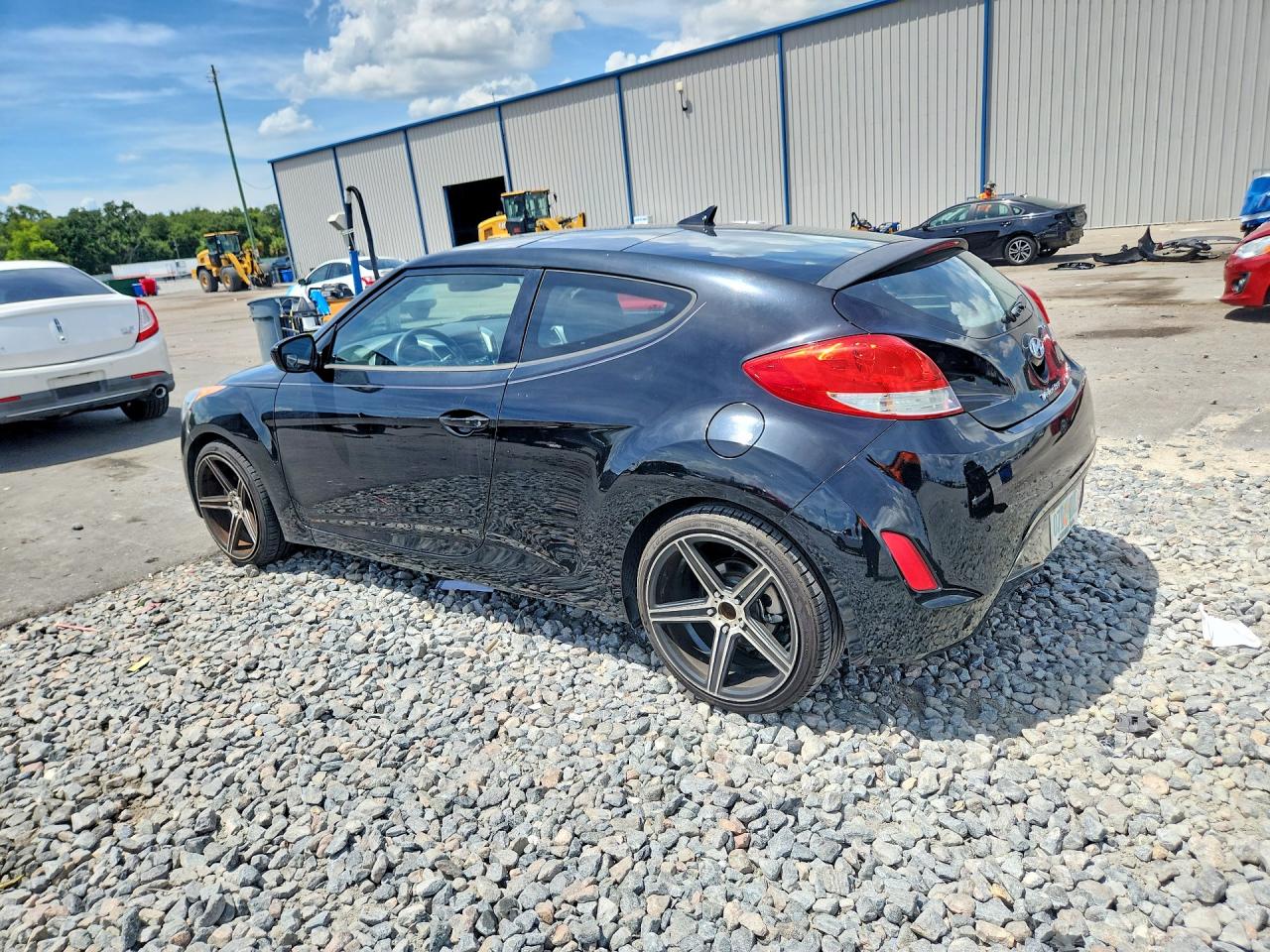 2013 Hyundai Veloster Base Black vin: KMHTC6AD0DU122800