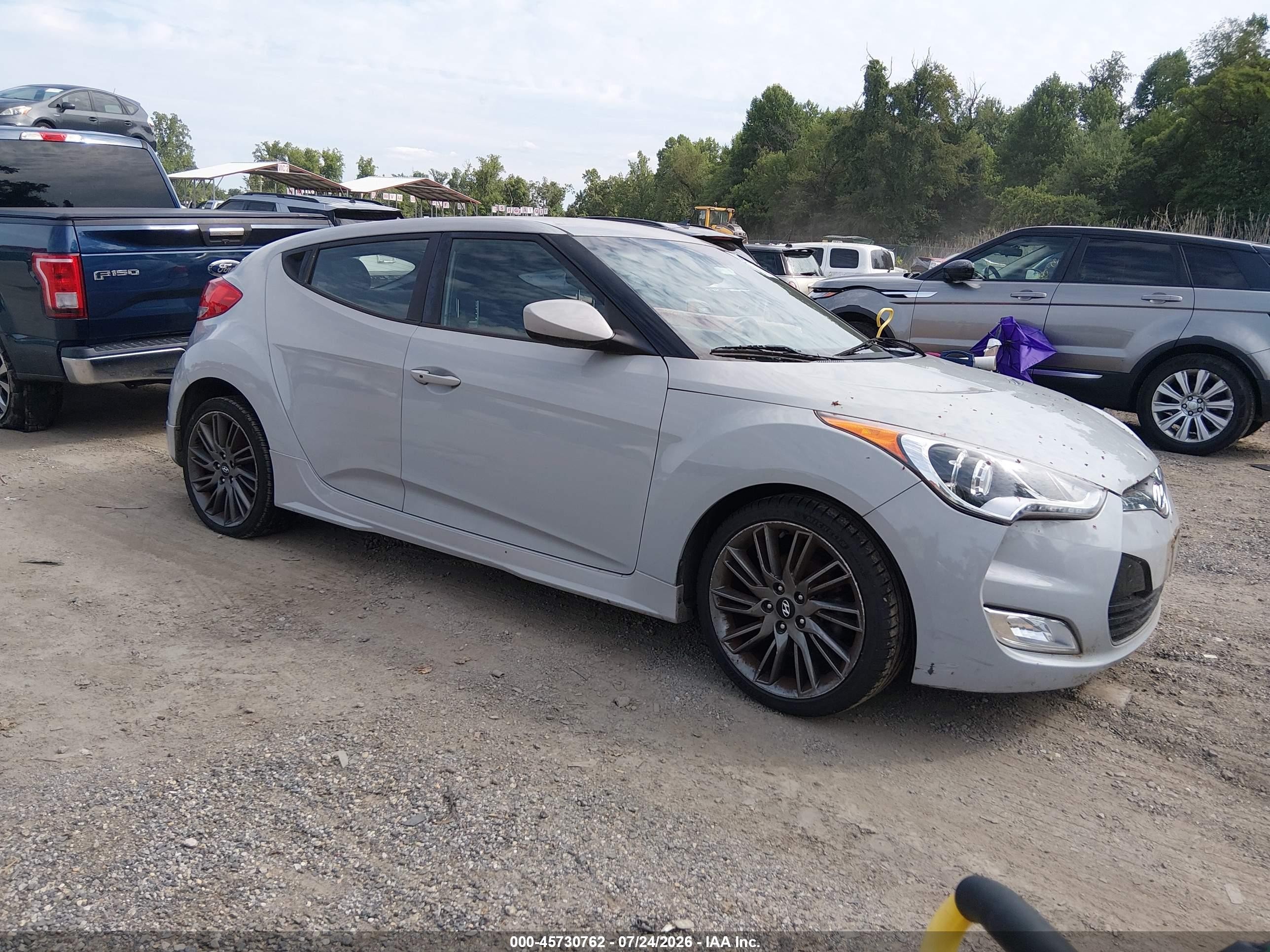 2013 Hyundai Veloster Mix Gray vin: KMHTC6AD0DU127771