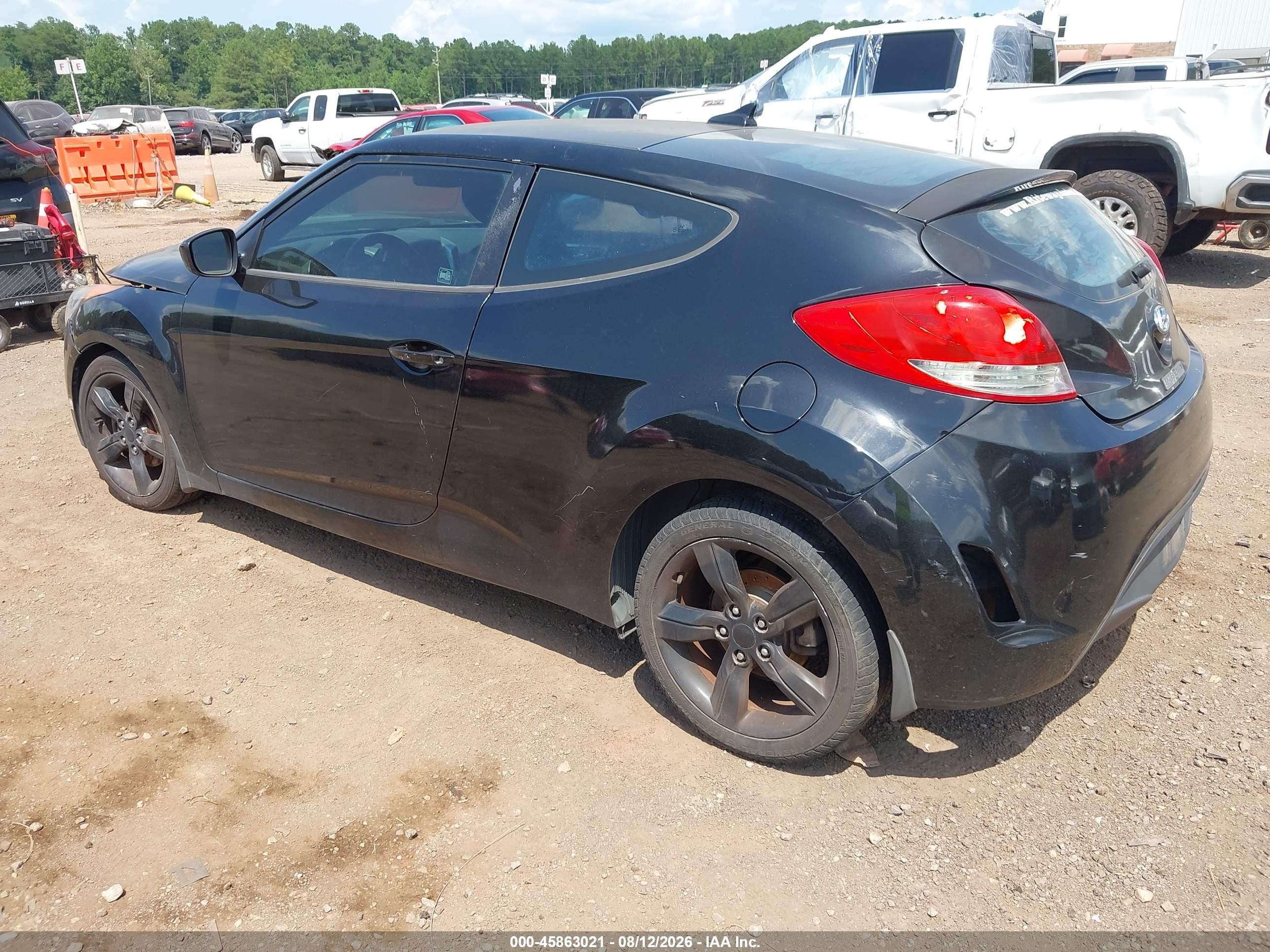 2013 Hyundai Veloster Base W/black Черный vin: KMHTC6AD0DU174816