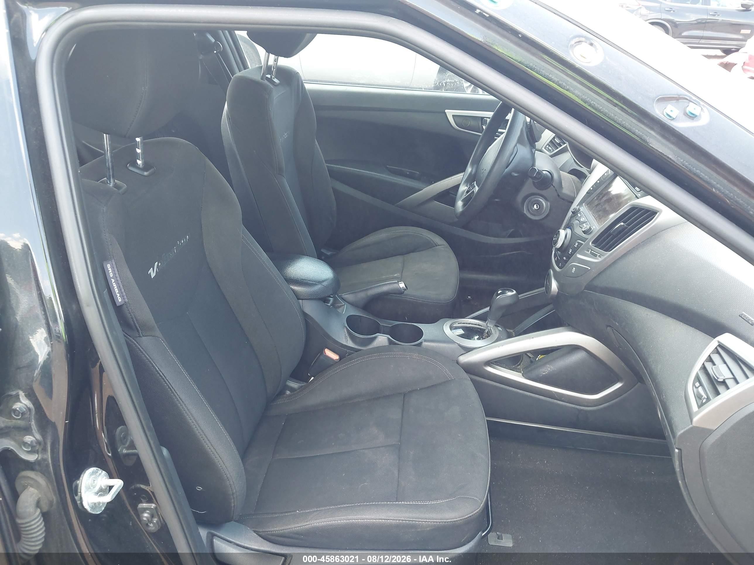 2013 Hyundai Veloster Base W/black Черный vin: KMHTC6AD0DU174816