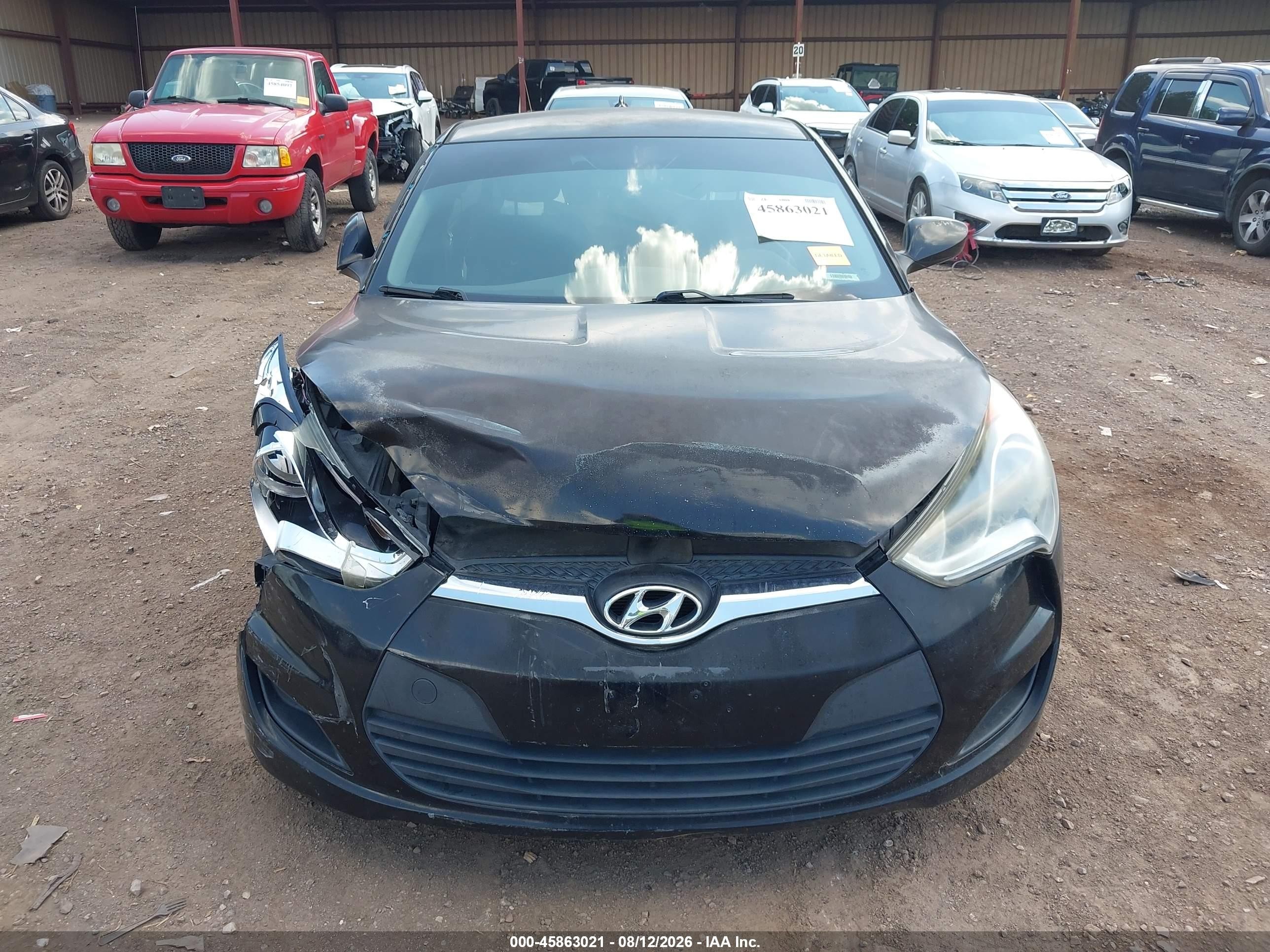 2013 Hyundai Veloster Base W/black Черный vin: KMHTC6AD0DU174816