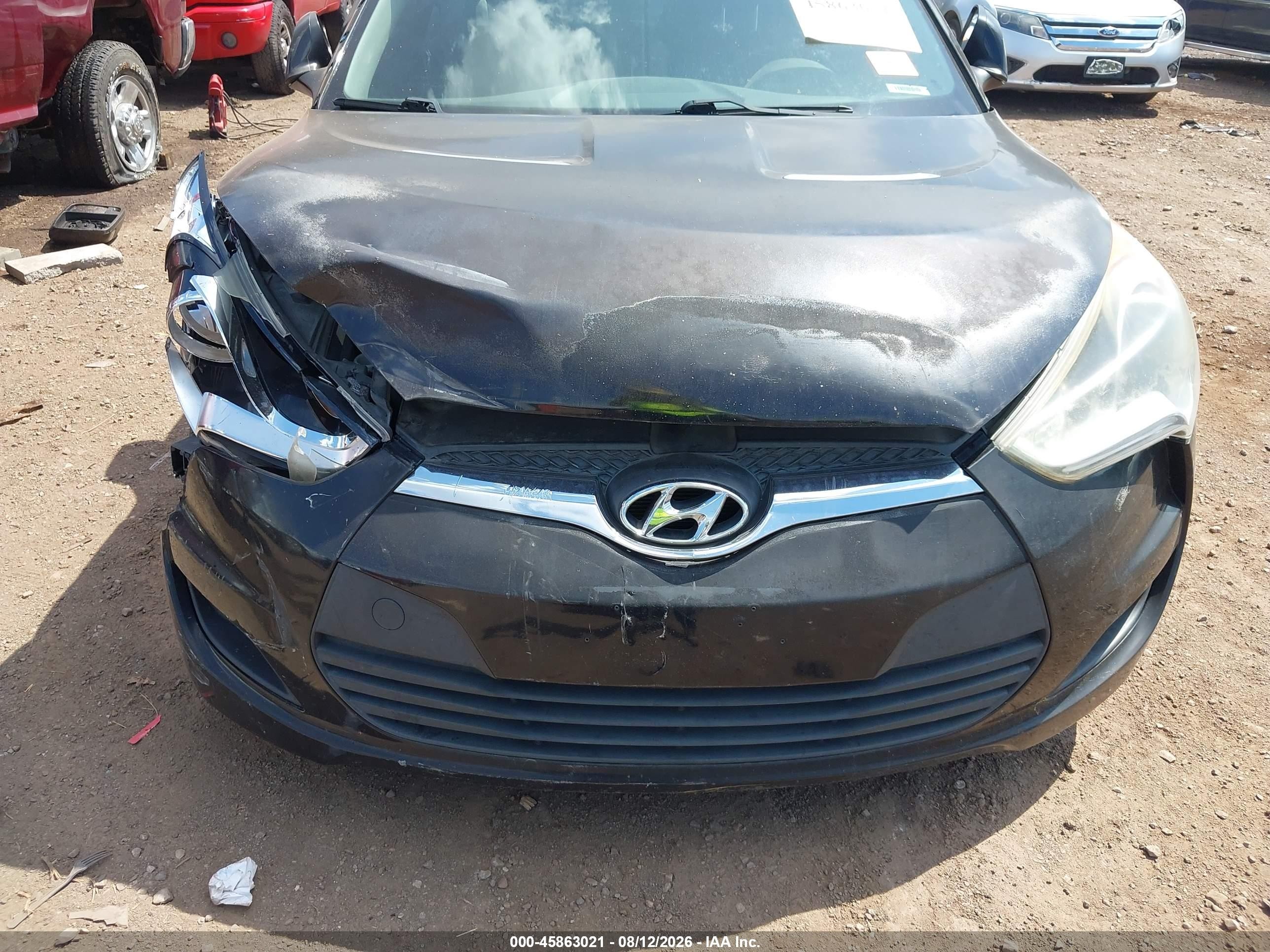 2013 Hyundai Veloster Base W/black Черный vin: KMHTC6AD0DU174816