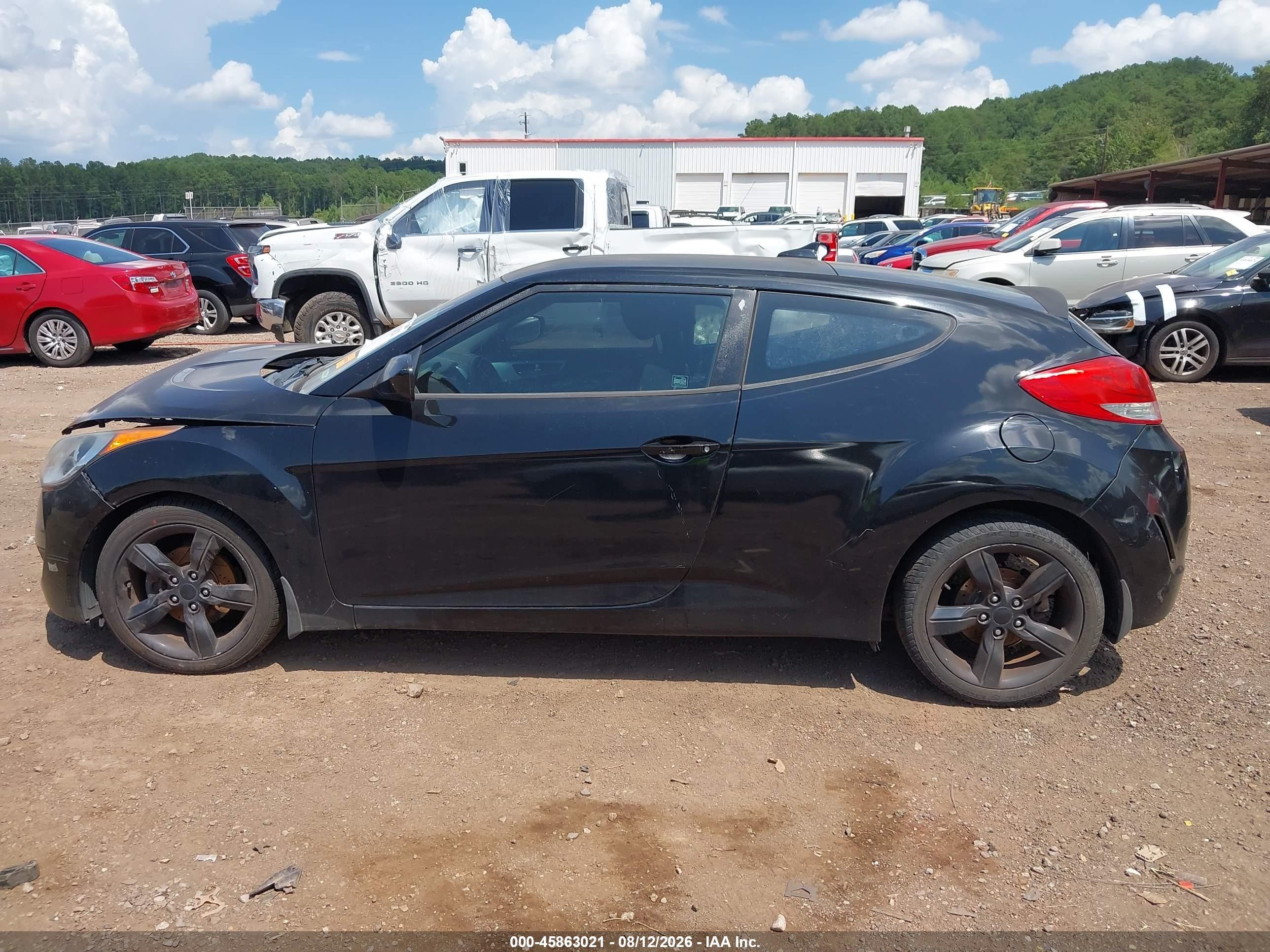 2013 Hyundai Veloster Base W/black Черный vin: KMHTC6AD0DU174816