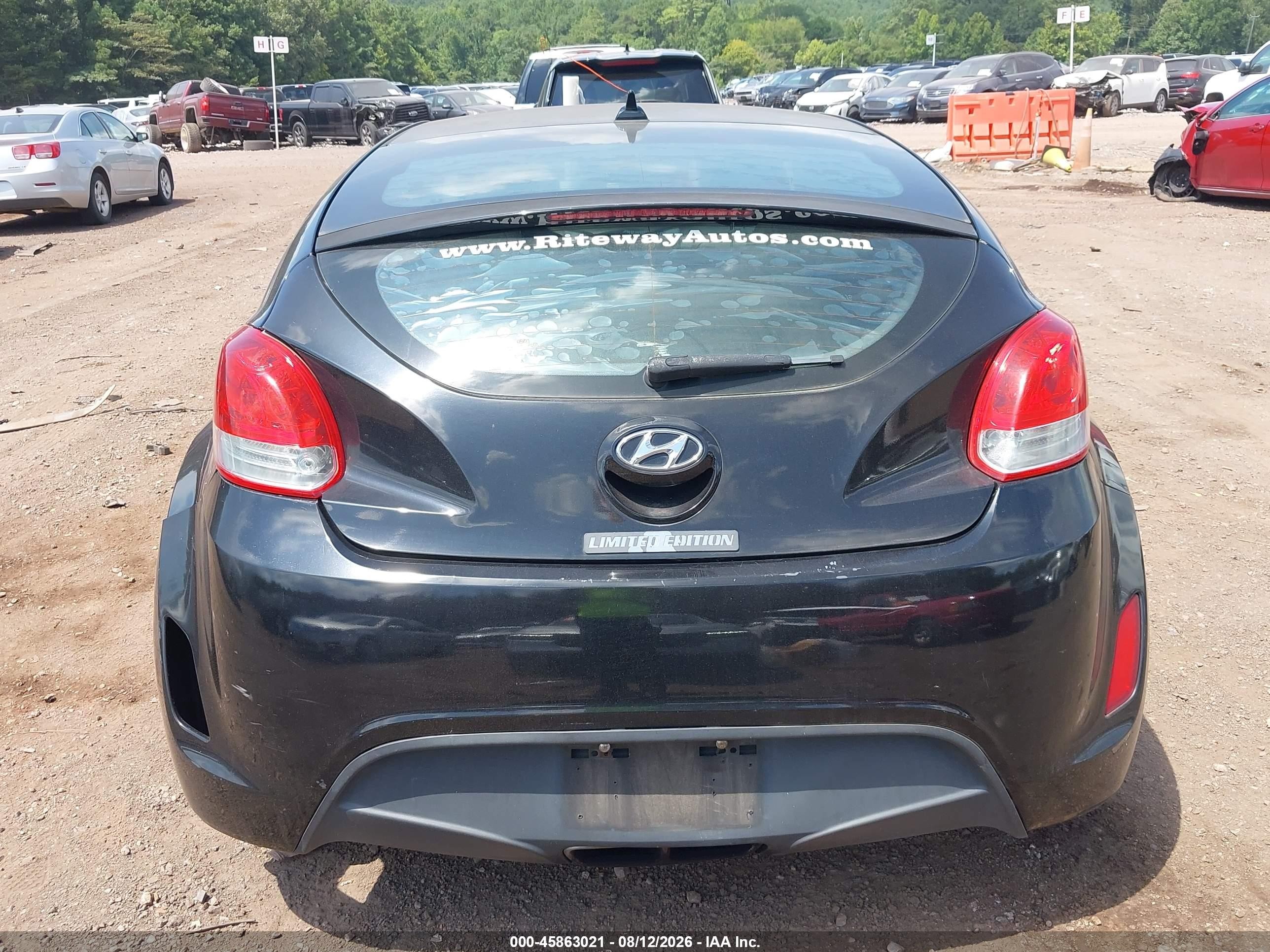 2013 Hyundai Veloster Base W/black Черный vin: KMHTC6AD0DU174816