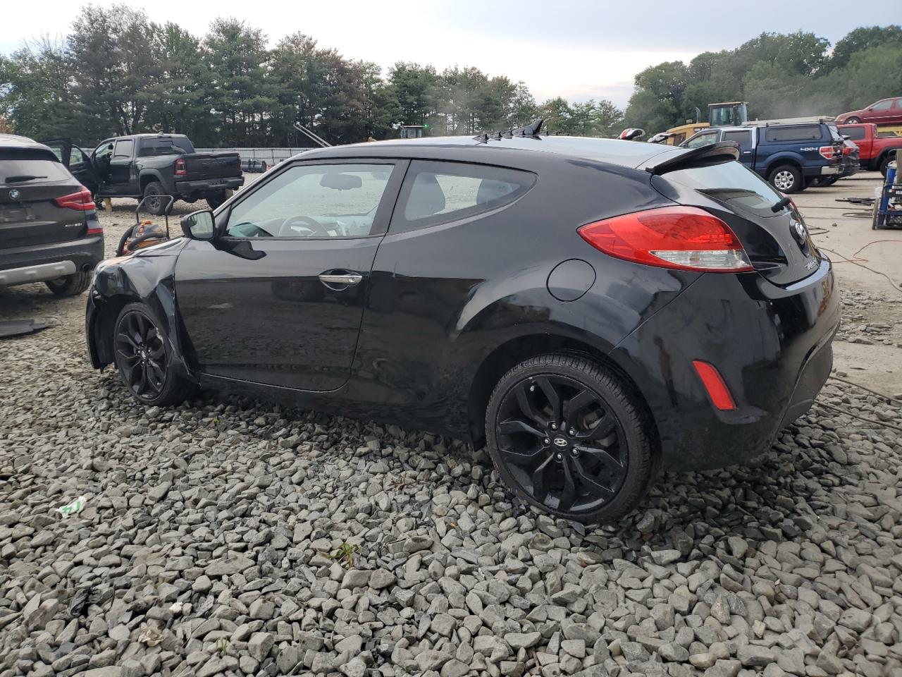 2015 Hyundai Veloster Black vin: KMHTC6AD0FU218428