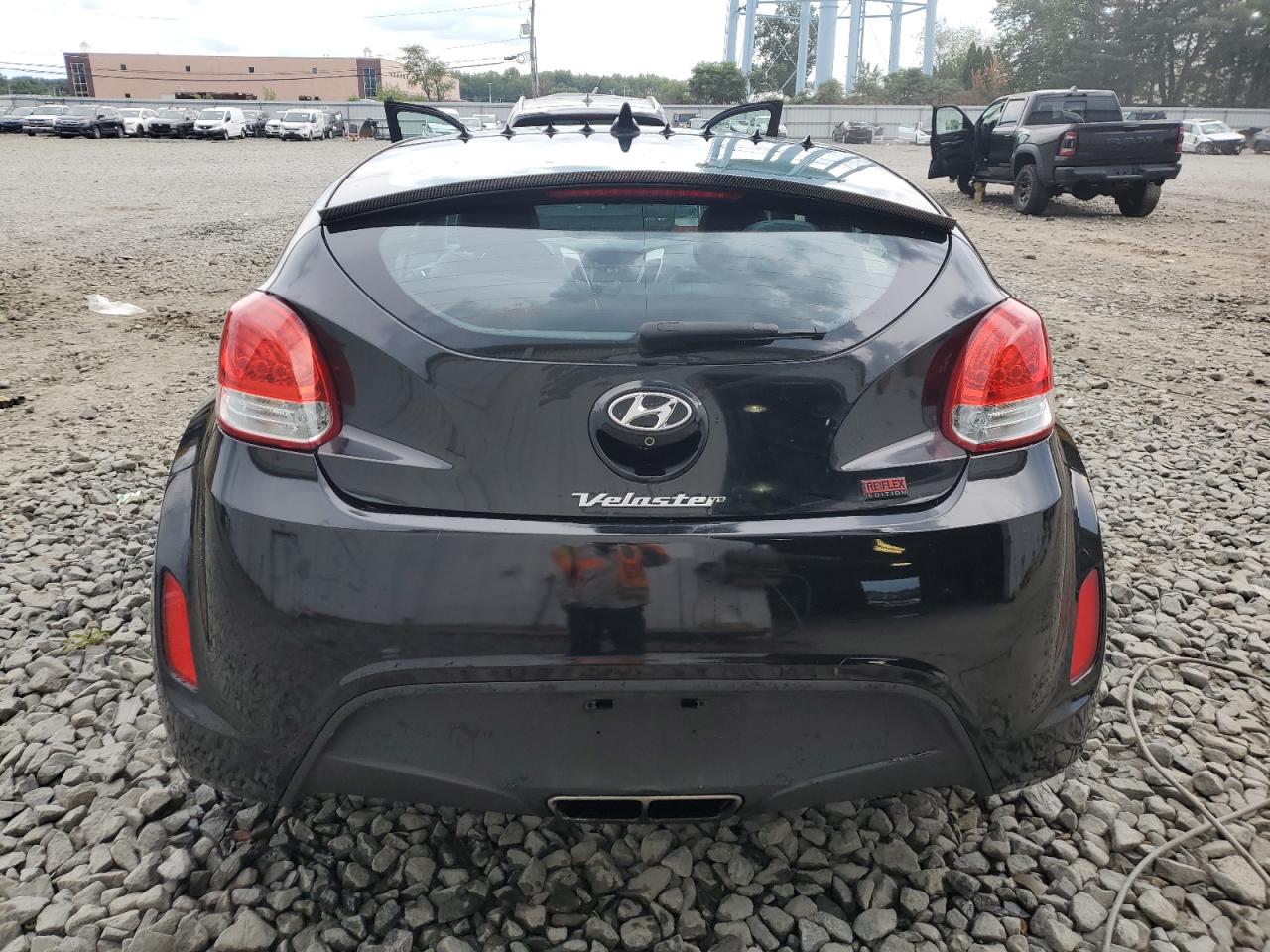 2015 Hyundai Veloster Black vin: KMHTC6AD0FU218428
