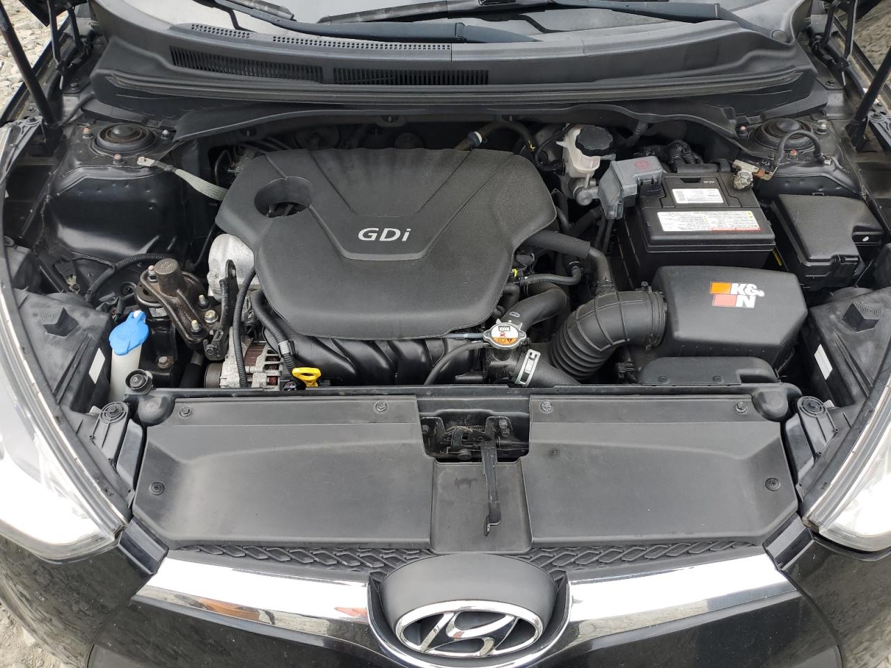 2015 Hyundai Veloster Black vin: KMHTC6AD0FU218428