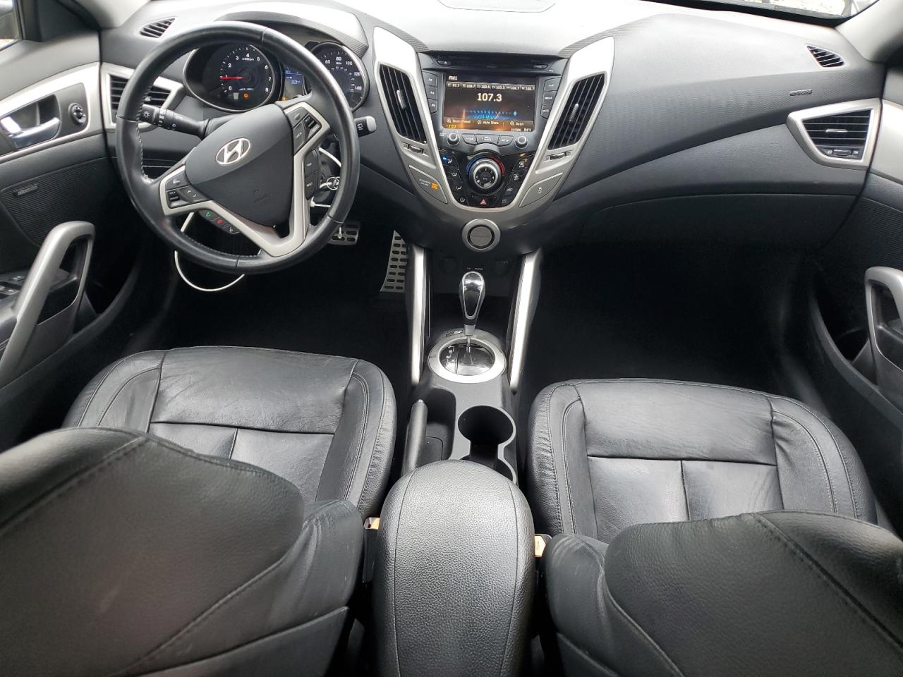 2015 Hyundai Veloster Black vin: KMHTC6AD0FU218428