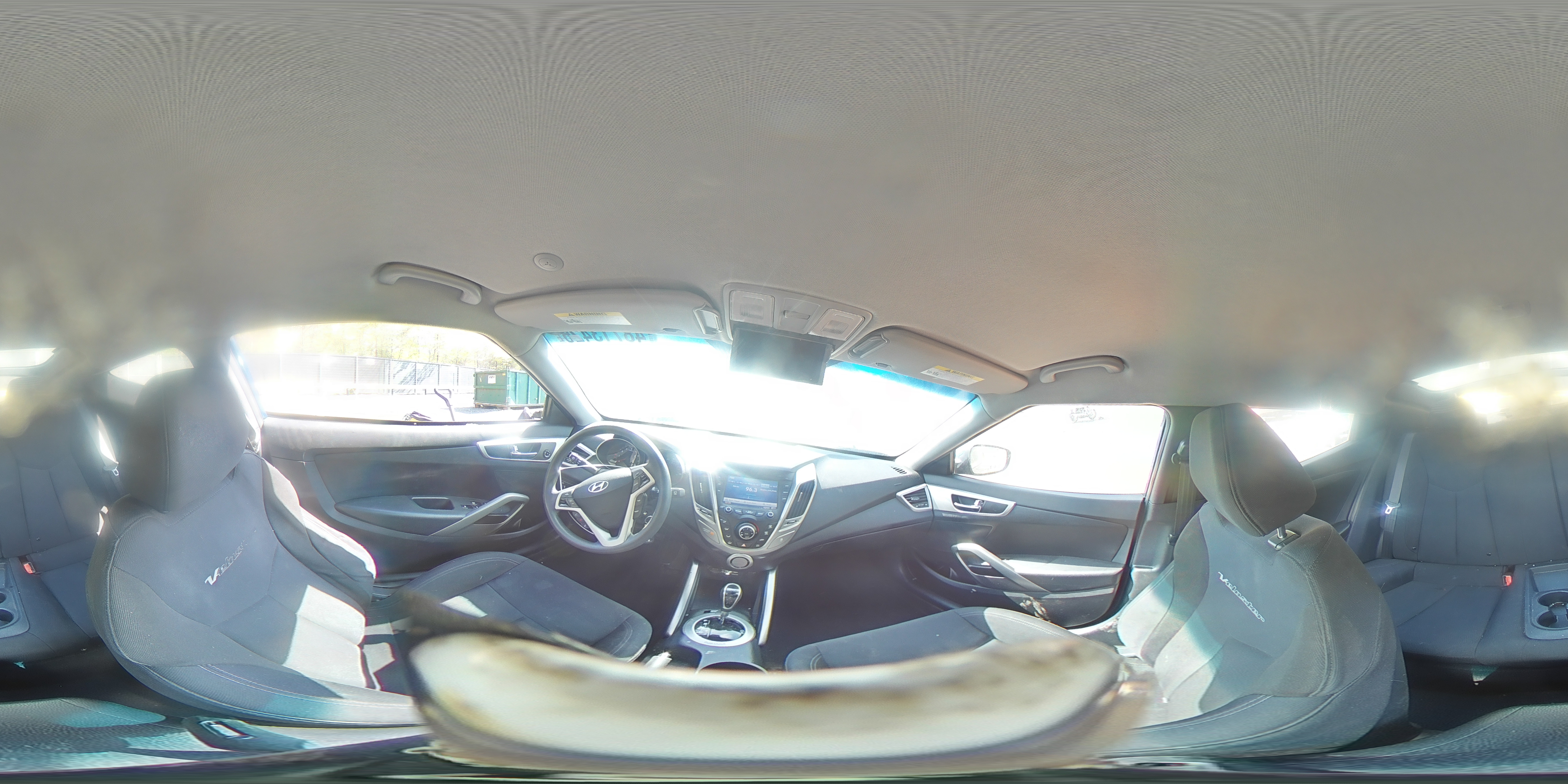 2015 Hyundai Veloster Base Blue vin: KMHTC6AD0FU242115