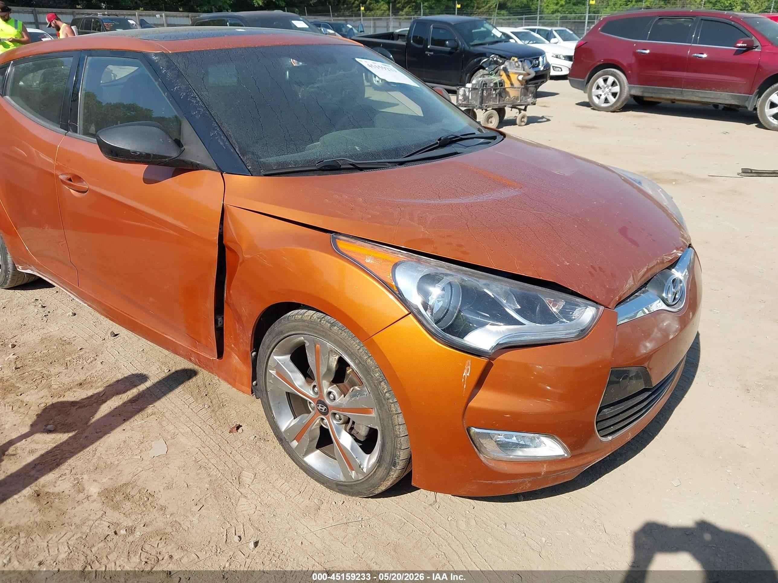 2016 Hyundai Veloster   Оранжевый vin: KMHTC6AD0GU278761